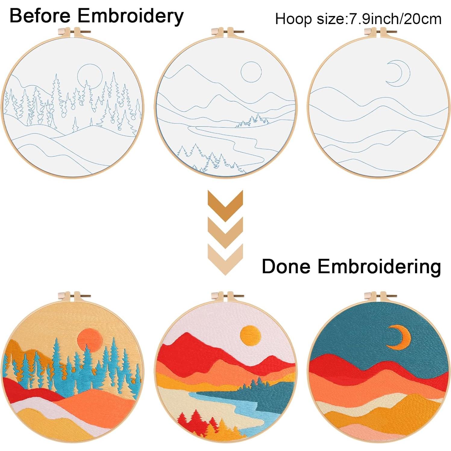 Kit de Bordado Paisaje Louise Maelys para Principiantes