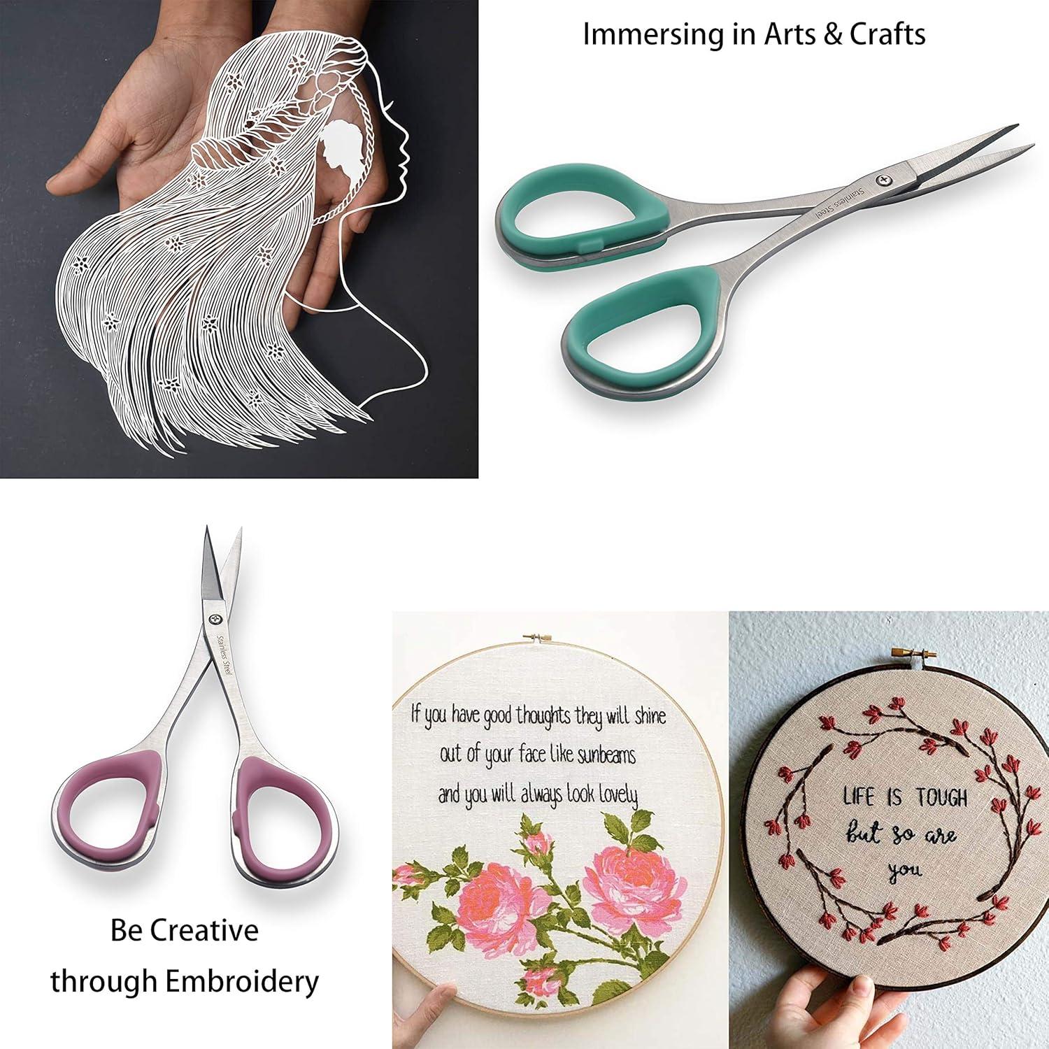 Juego de Tijeras de Bordado Pafason 10.16 cm Acero Inoxidable