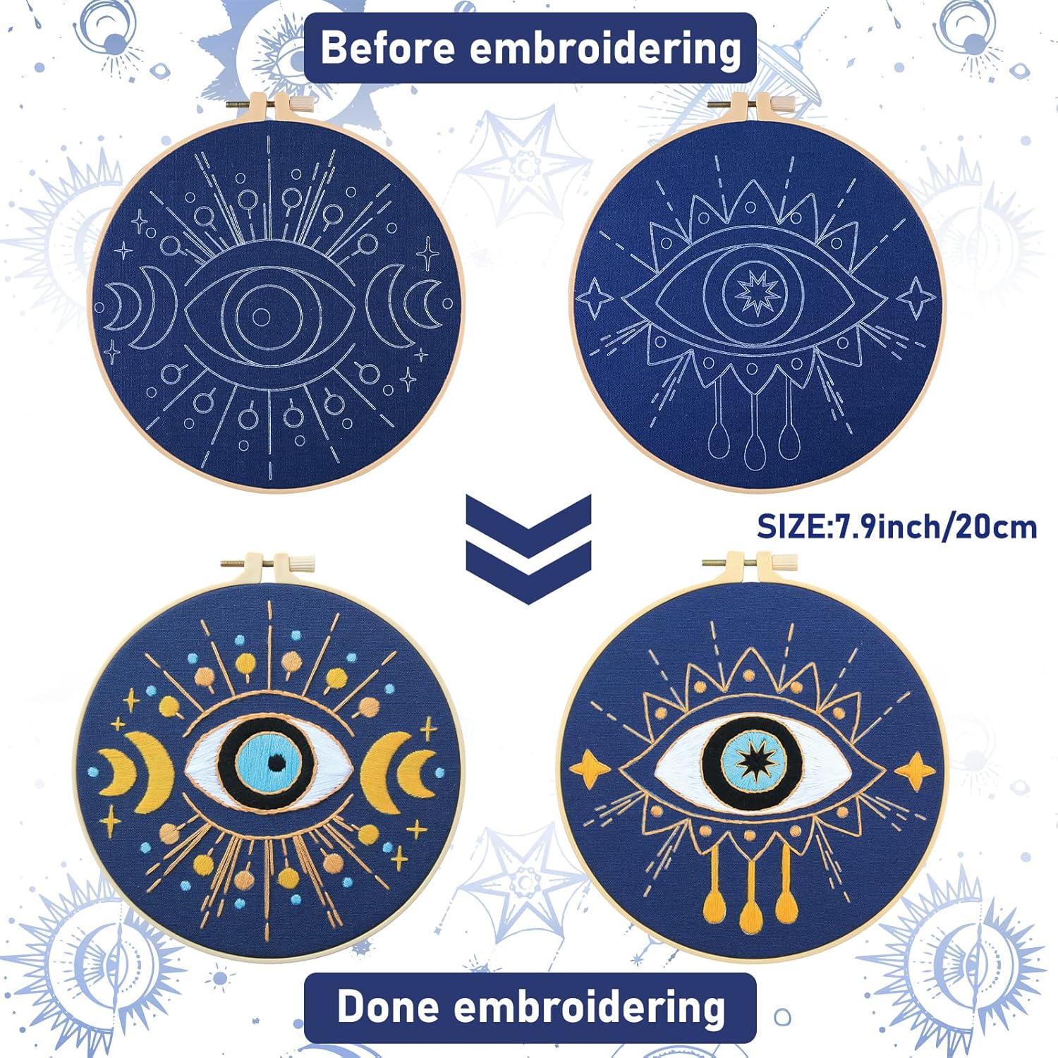 Kit de Bordado Ojo Maligno Marsui para Principiantes - 5 Piezas