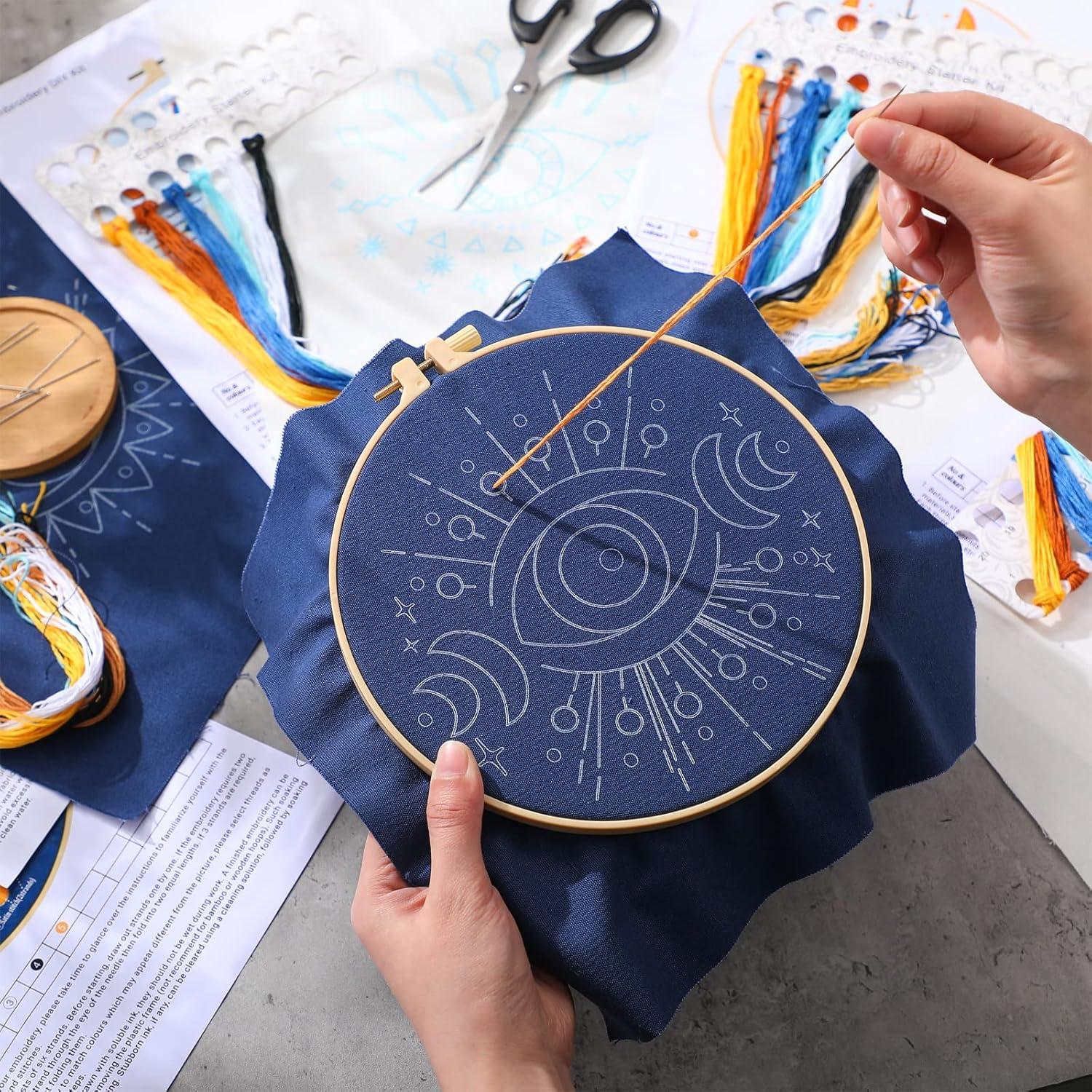 Kit de Bordado Ojo Maligno Marsui para Principiantes - 5 Piezas