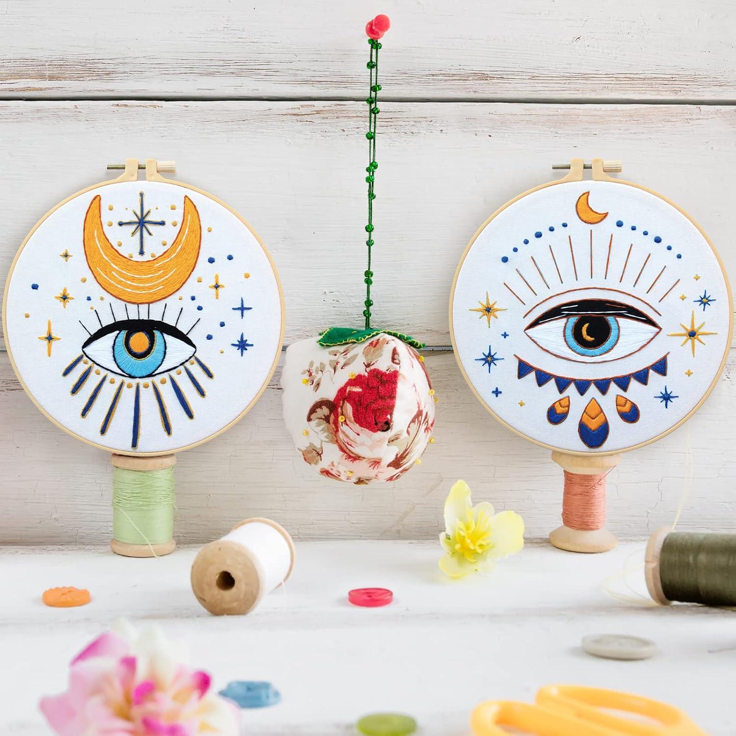 Kit de Bordado Ojo Maligno Marsui para Principiantes - 5 Piezas