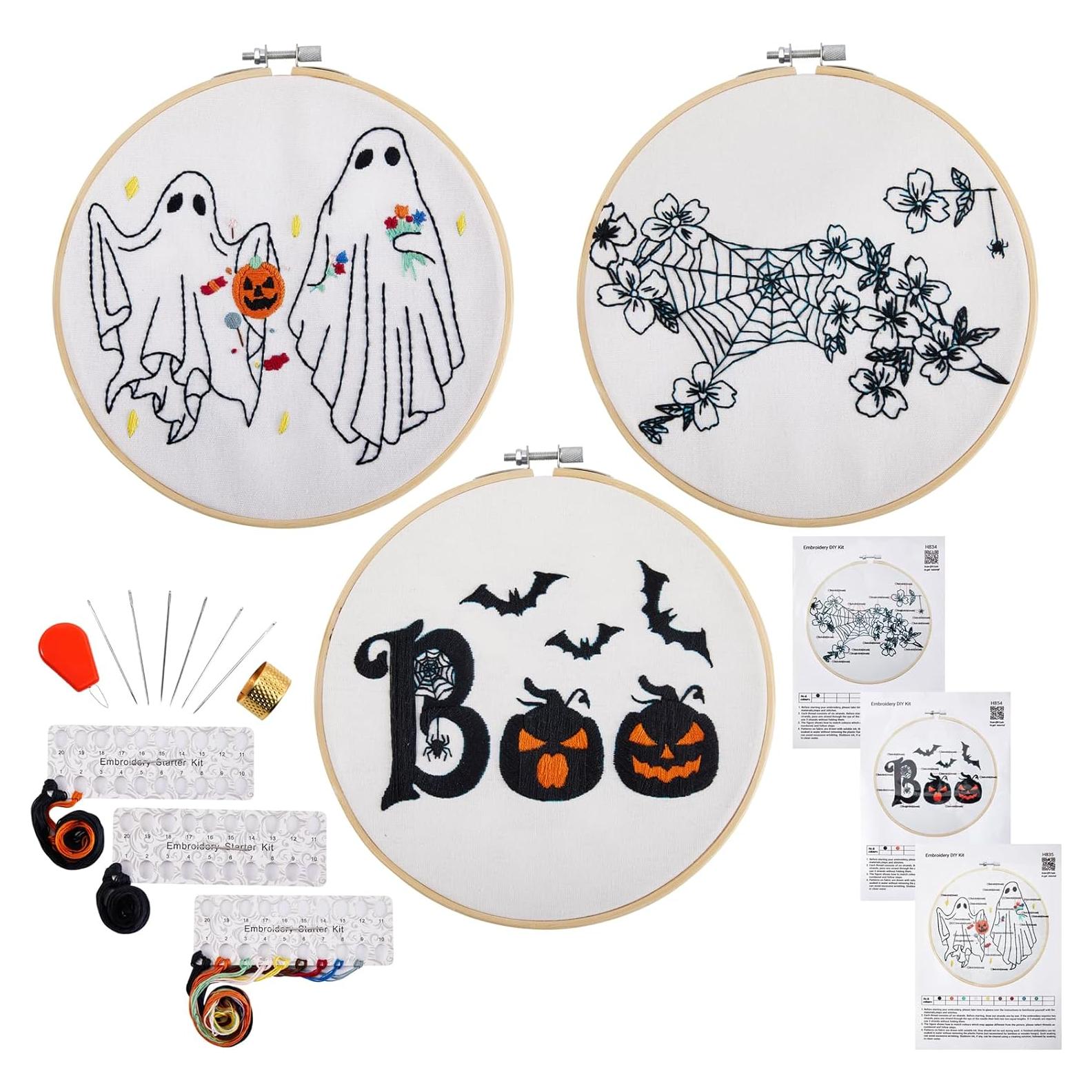 Kit de Bordado de Halloween Armindou 20 cm para Adultos