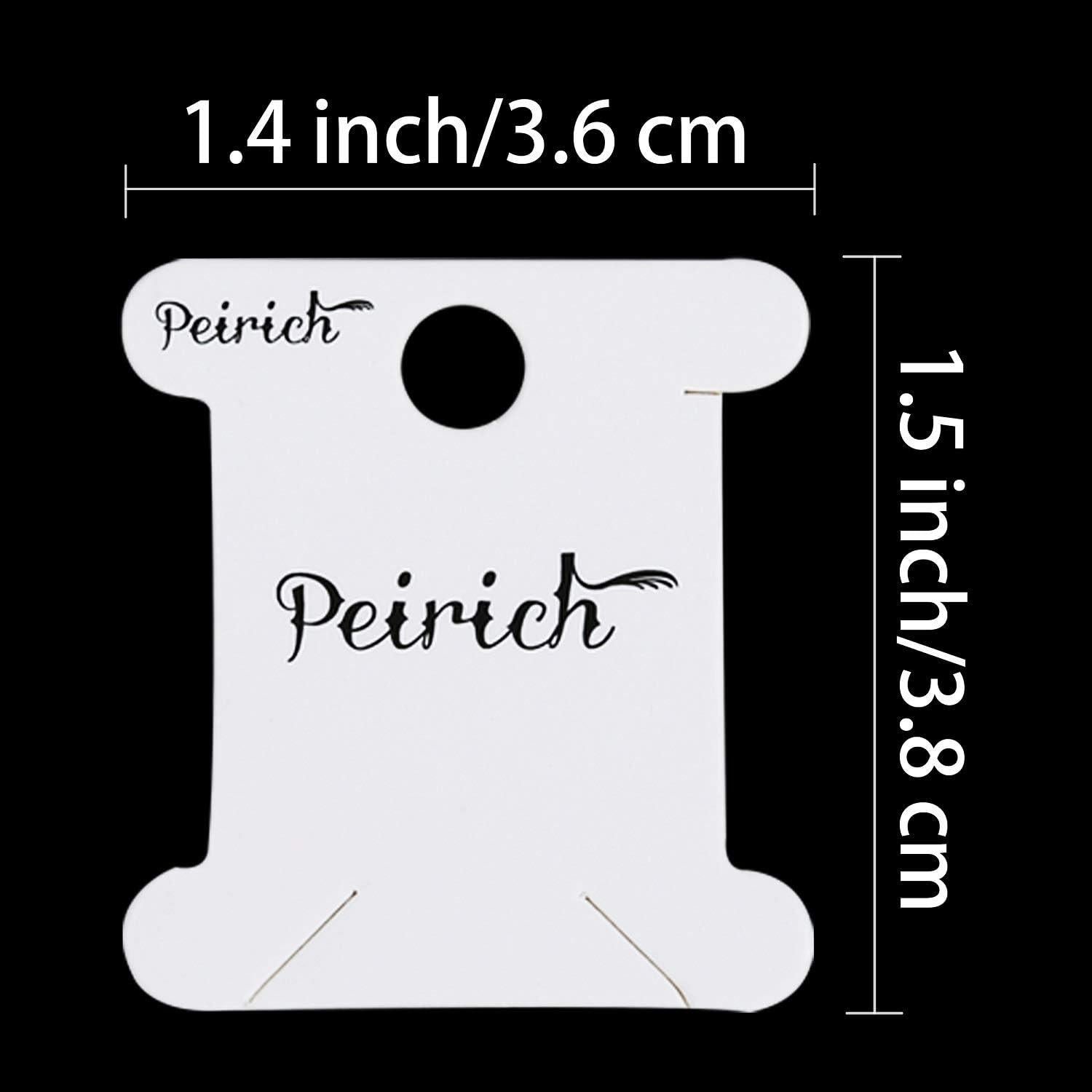 Caja Organizadora de Hilo de Bordado Peirich - 24 Compartimentos con 100 Bobinas y 459 Etiquetas