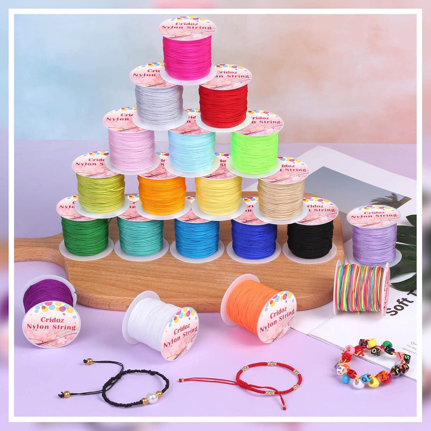 Cuerda de Nylon Cridoz 20 Rollos 0.76mm 457.2m Multicolor