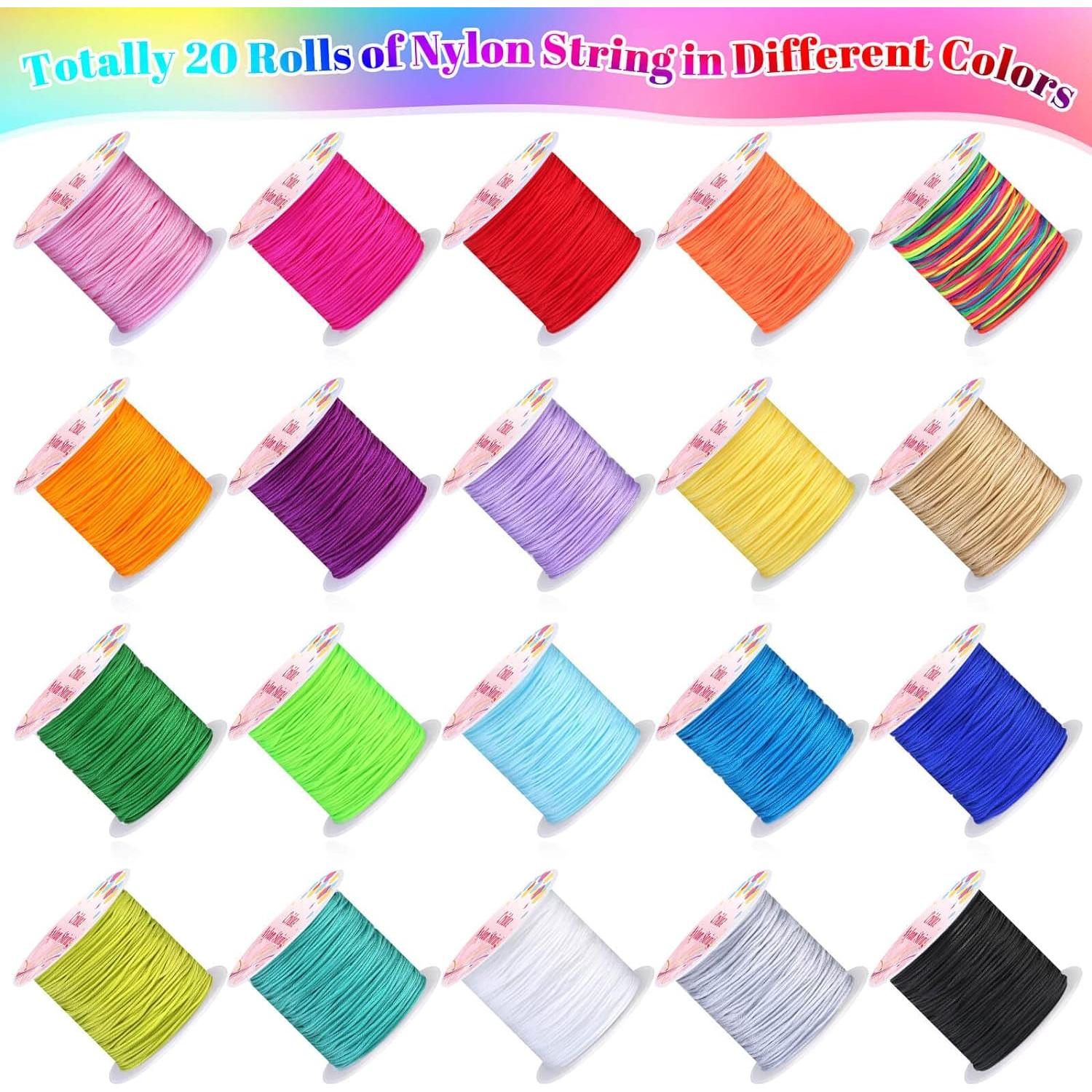 Cuerda de Nylon Cridoz 20 Rollos 0.76mm 457.2m Multicolor