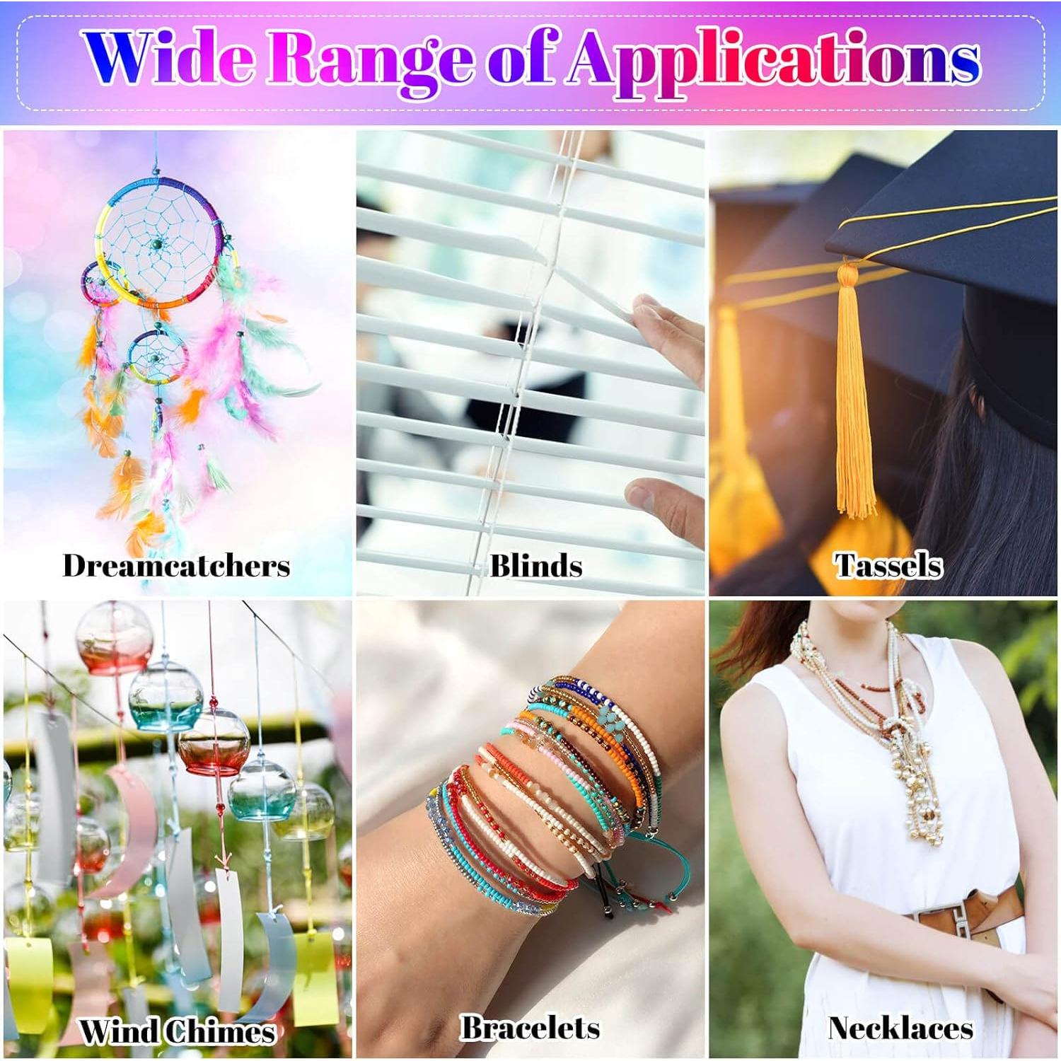 Cuerda de Nylon Cridoz 20 Rollos 0.76mm 457.2m Multicolor