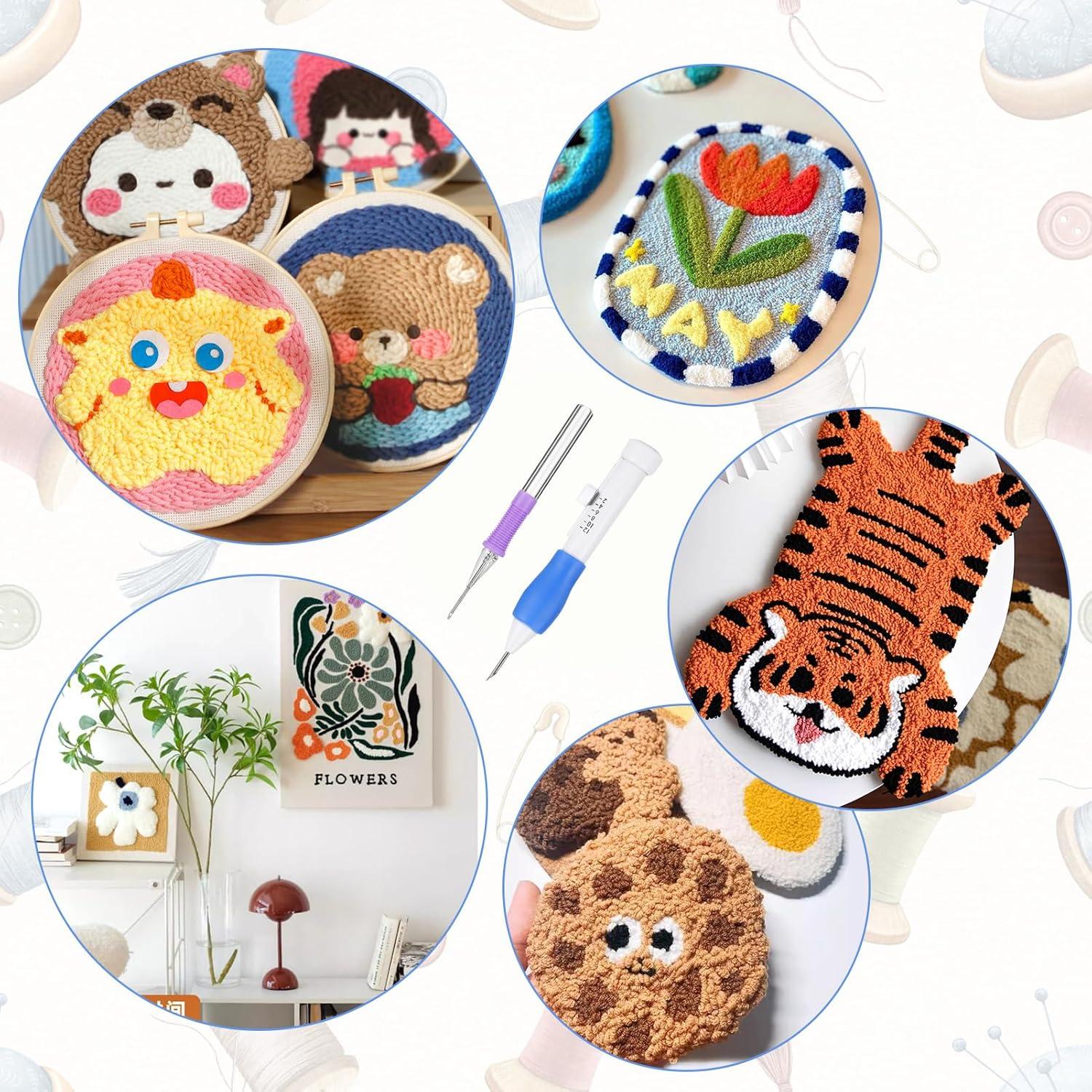 Kit de Agujas de Punch Ejoyous con Hilo y Enhebradores