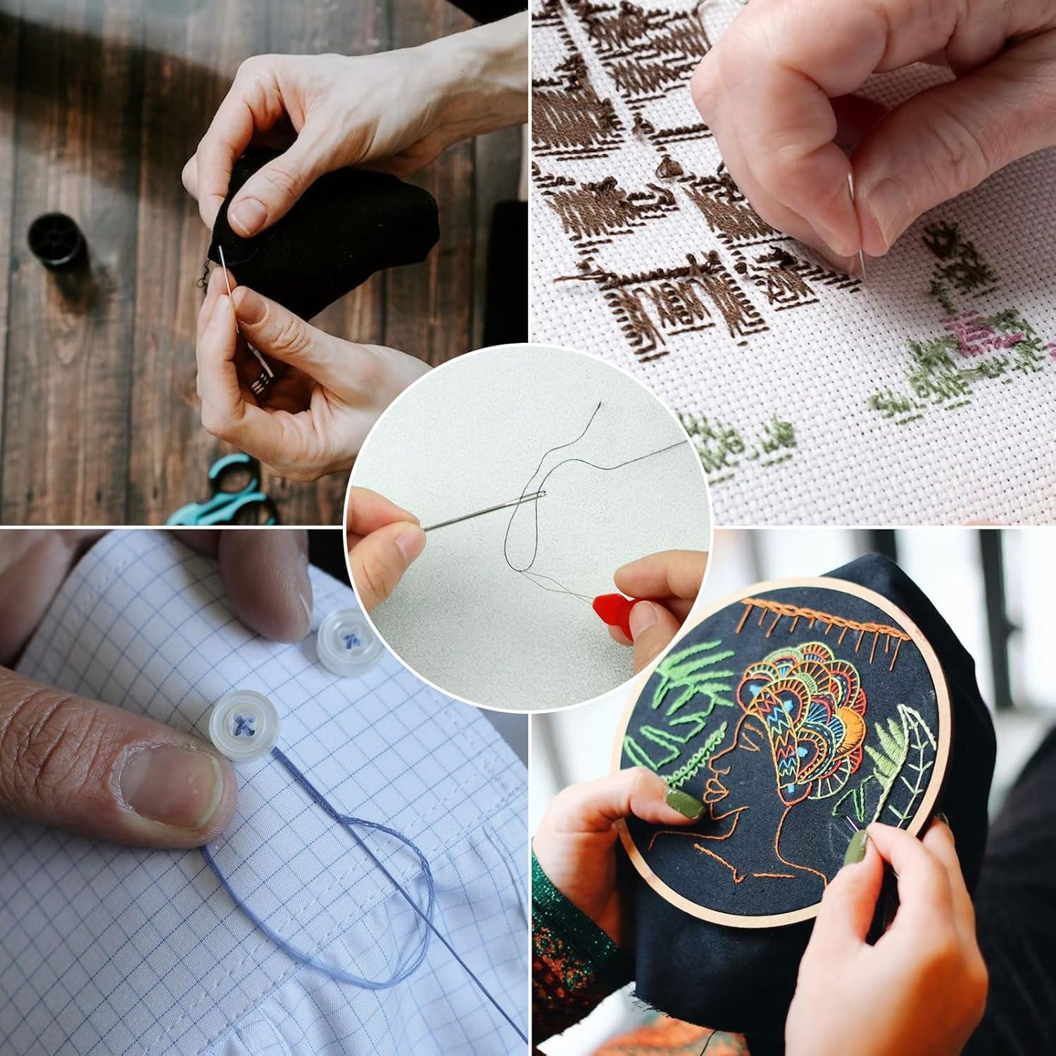 Juego de Agujas de Coser de Ojo Grande FIVEZERO 40 Pcs