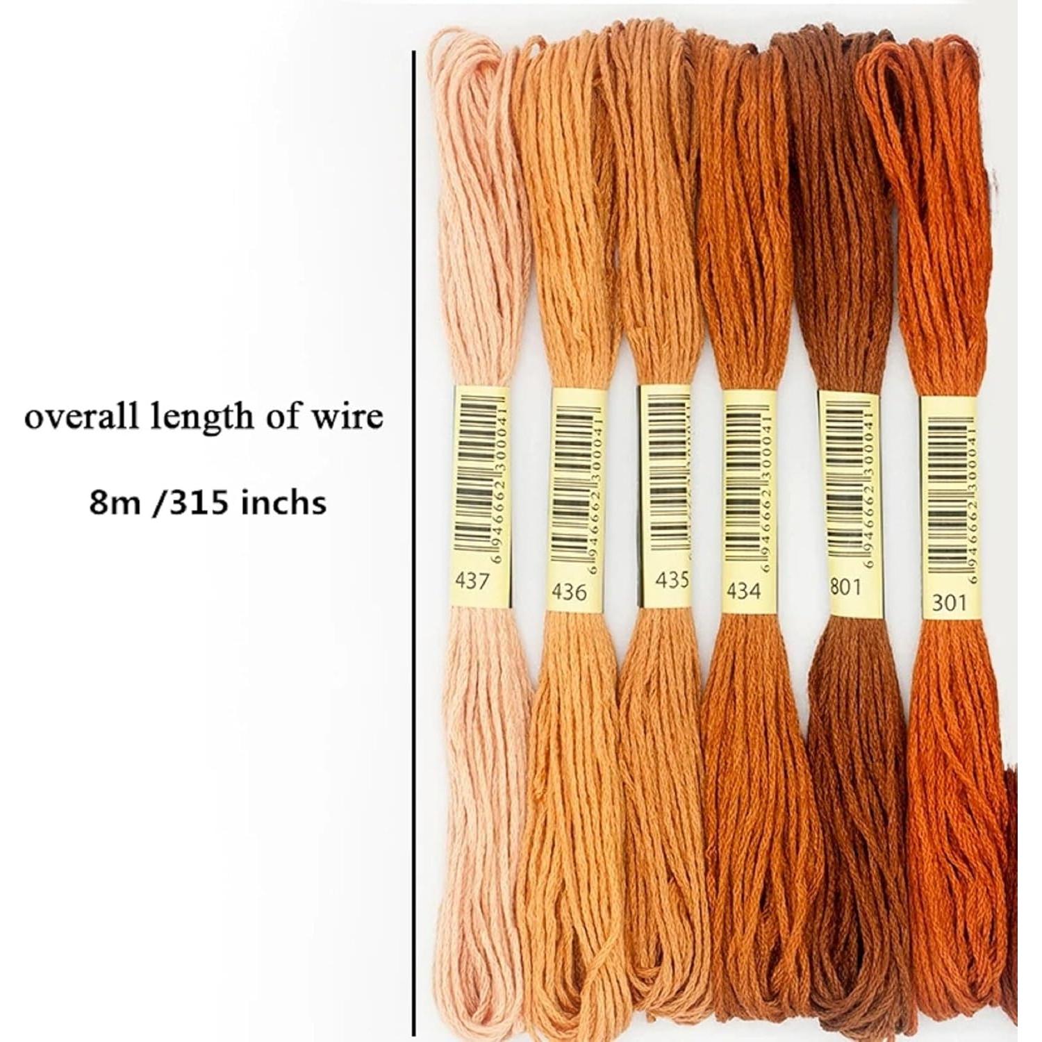 Kit de Hilos de Bordado Artxfovy 447 Colores 8m con Accesorios