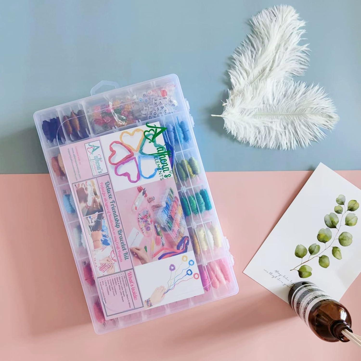 Kit de Pulsera de Hilo de Bordado Elementos de Athena - 193 Piezas