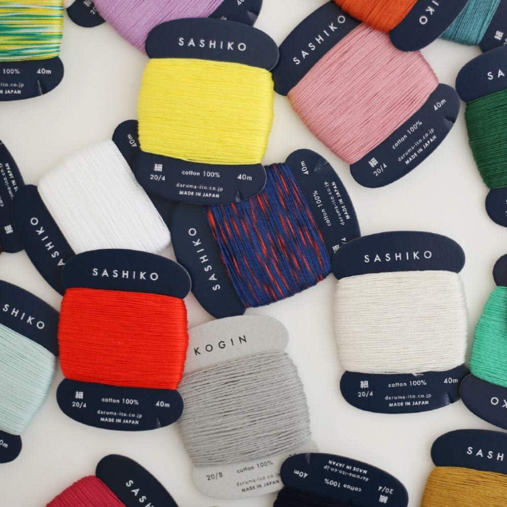 Hilo Sashiko 100% Algodón DARUMA 39.9m Azul Claro x5pcs