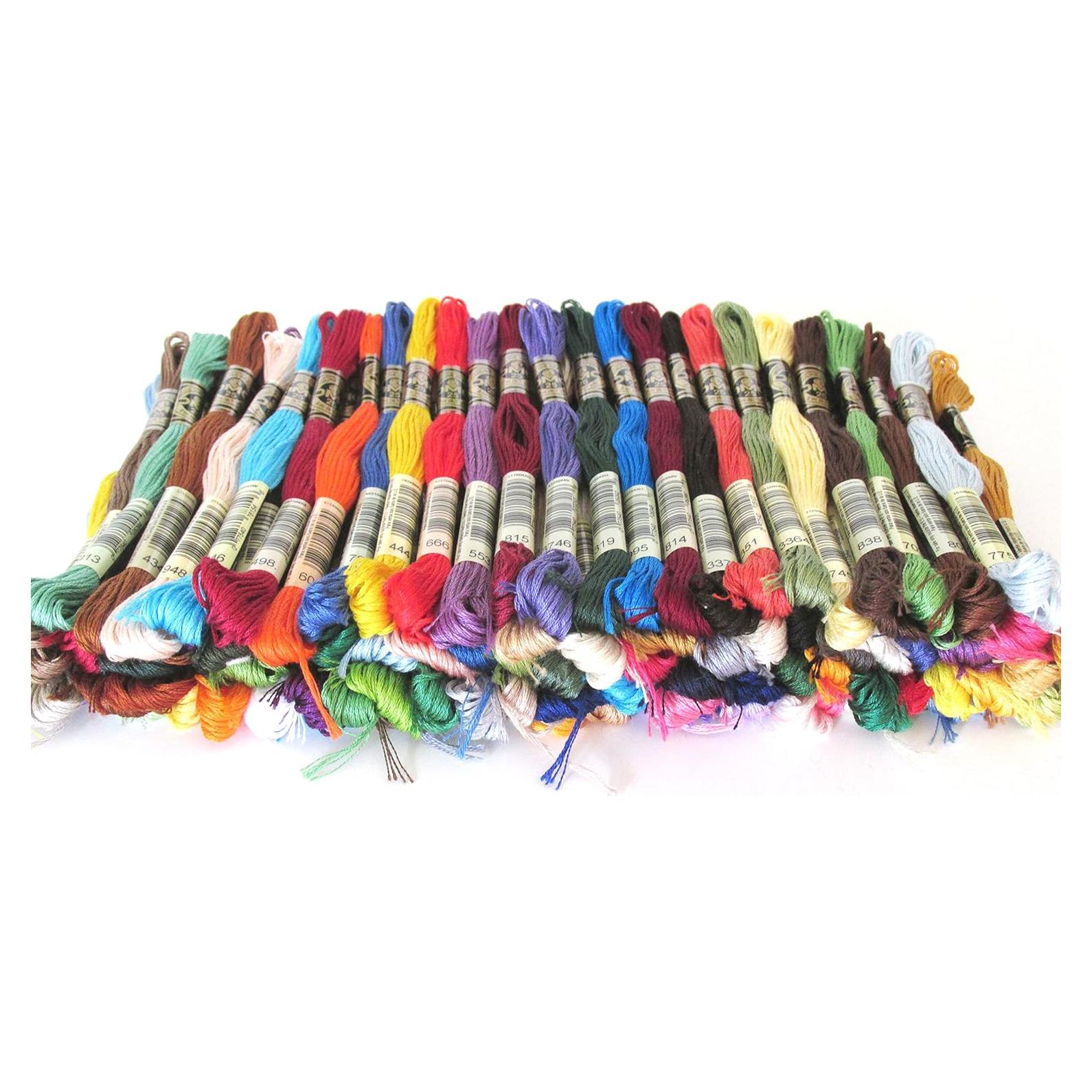 Surtido de Hilos de Bordar DMC 100 Colores 100% Algodón