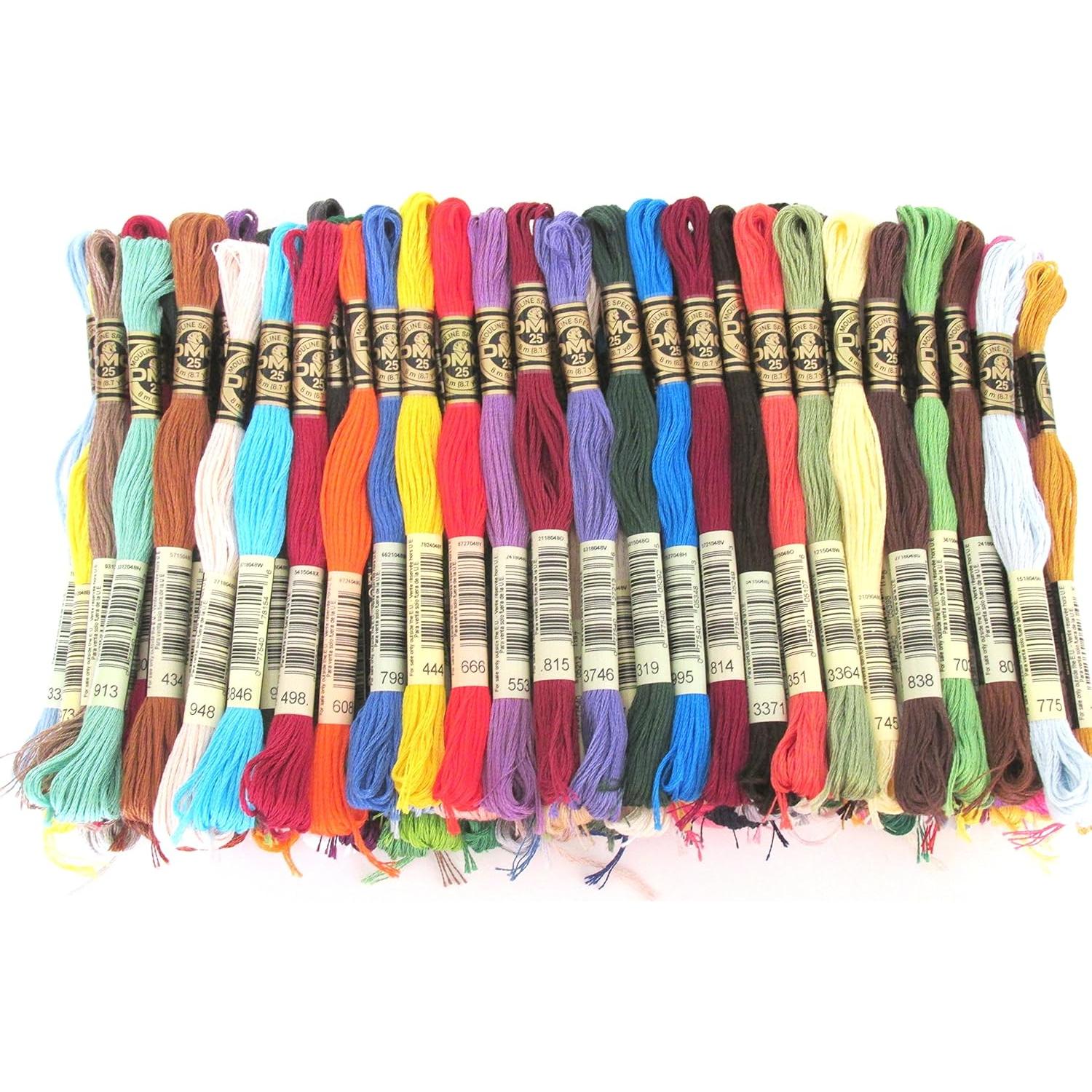 Surtido de Hilos de Bordar DMC 100 Colores 100% Algodón