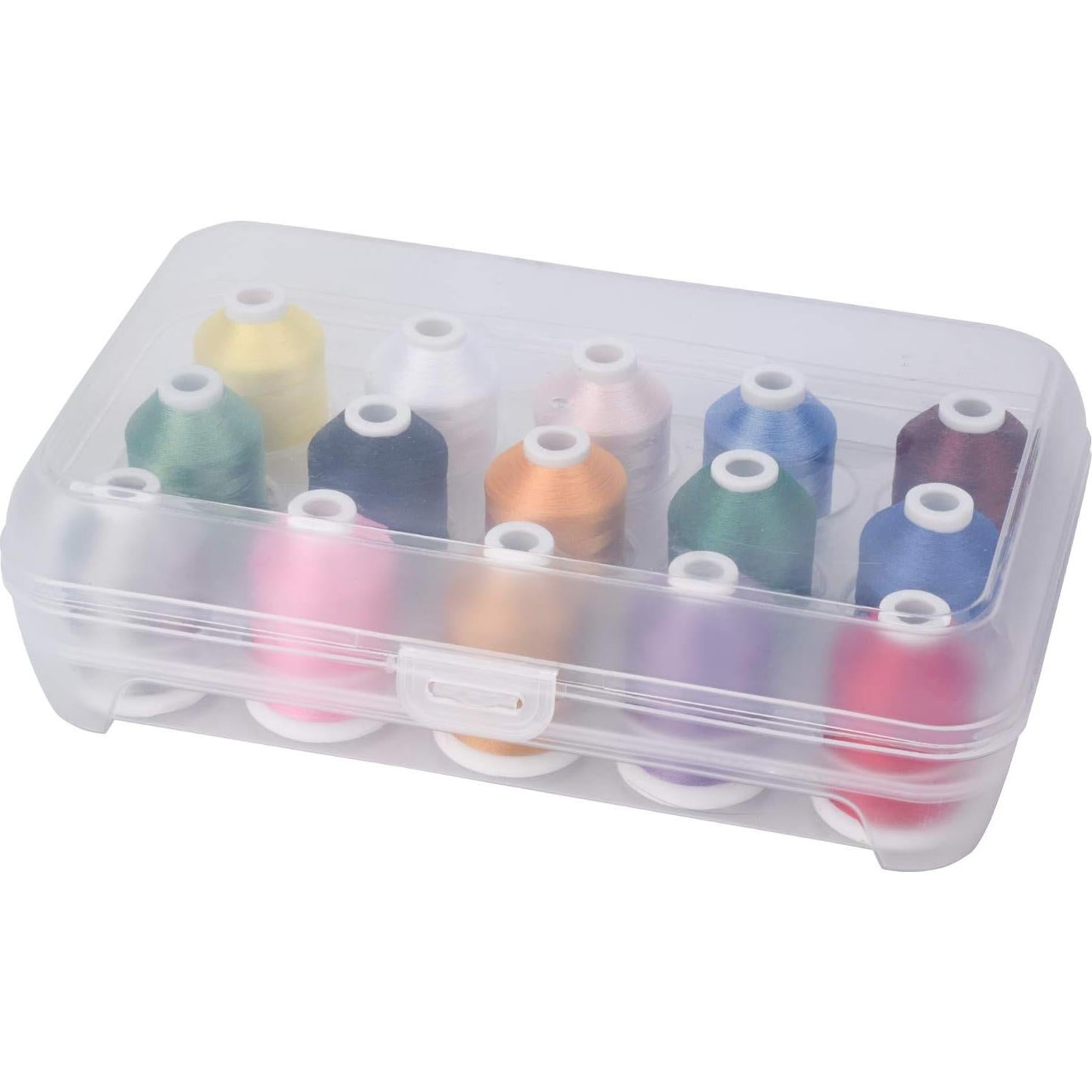 Hilo de bordado Simthread 1000M 15 colores poliéster con caja