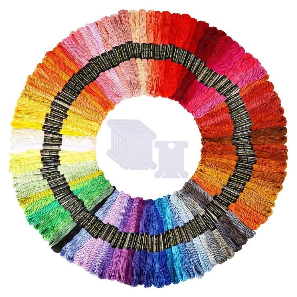 Hilo de Bordado Multicolor Caydo 126 Madejas 8m Algodón