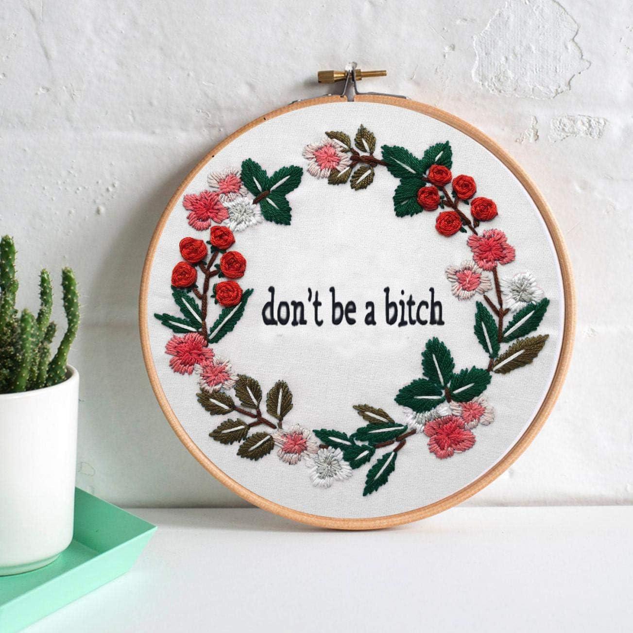 Kit de Bordado Nuberlic Punto de Cruz con Patrón y Aro