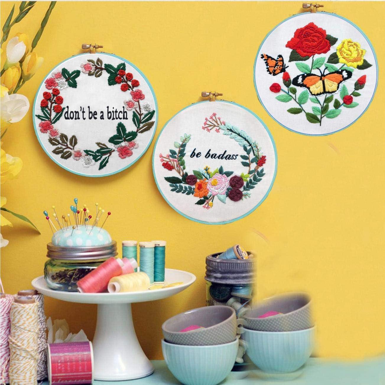 Kit de Bordado Nuberlic Punto de Cruz con Patrón y Aro