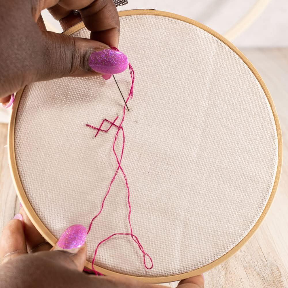 Hilo de Bordado Craft County - 24 Madejas 100% Algodón Tie Dye