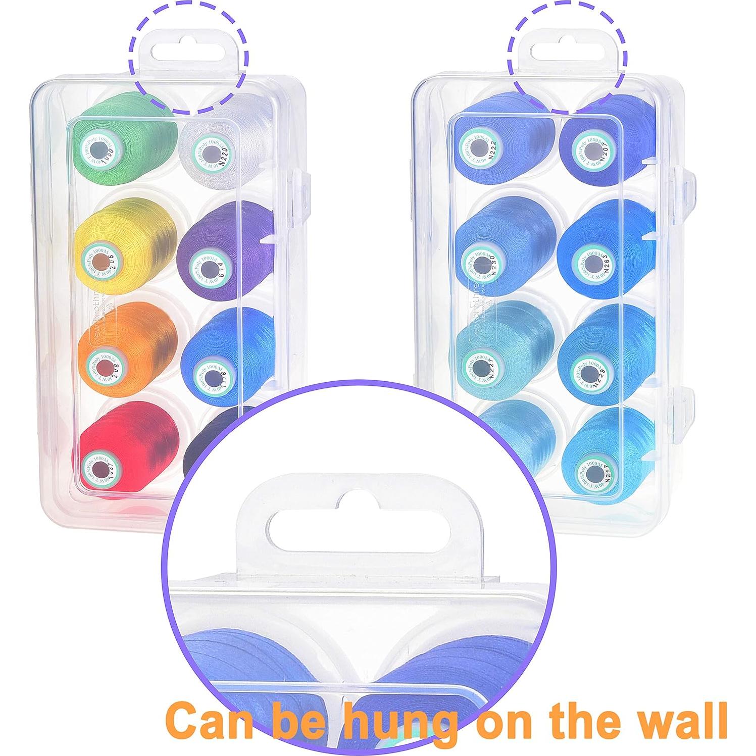 Hilo de Bordar New brothread 8 Bobinas 1000m Poliester