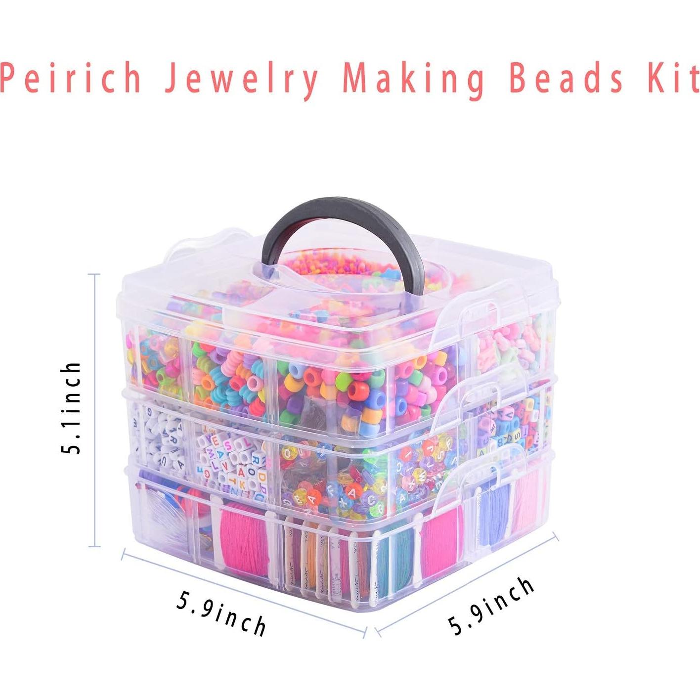 Kit de Perlas Peirich para Hacer Joyería - 5000 Piezas
