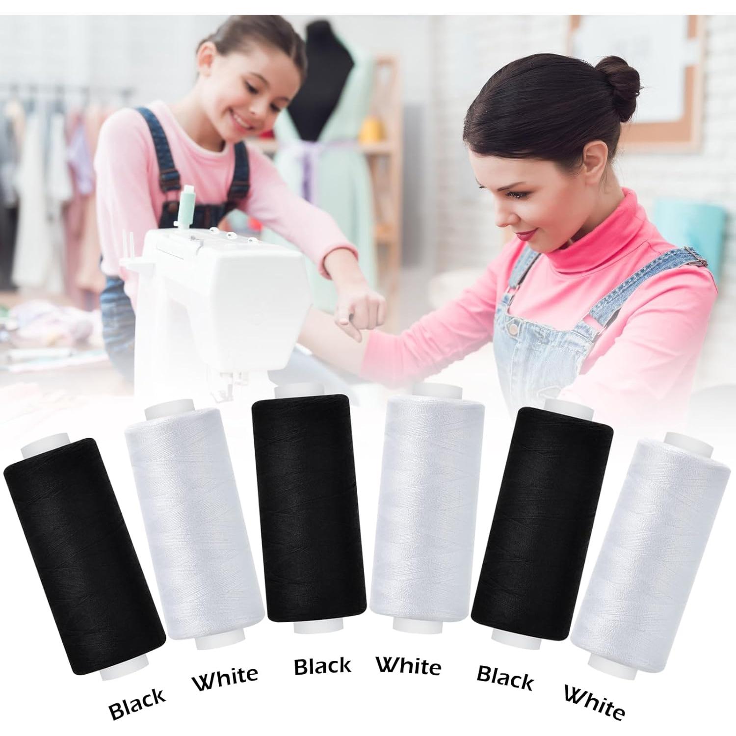 Kit de Hilo de Costura 6 Piezas 400 Yards Poliester Dorbetar