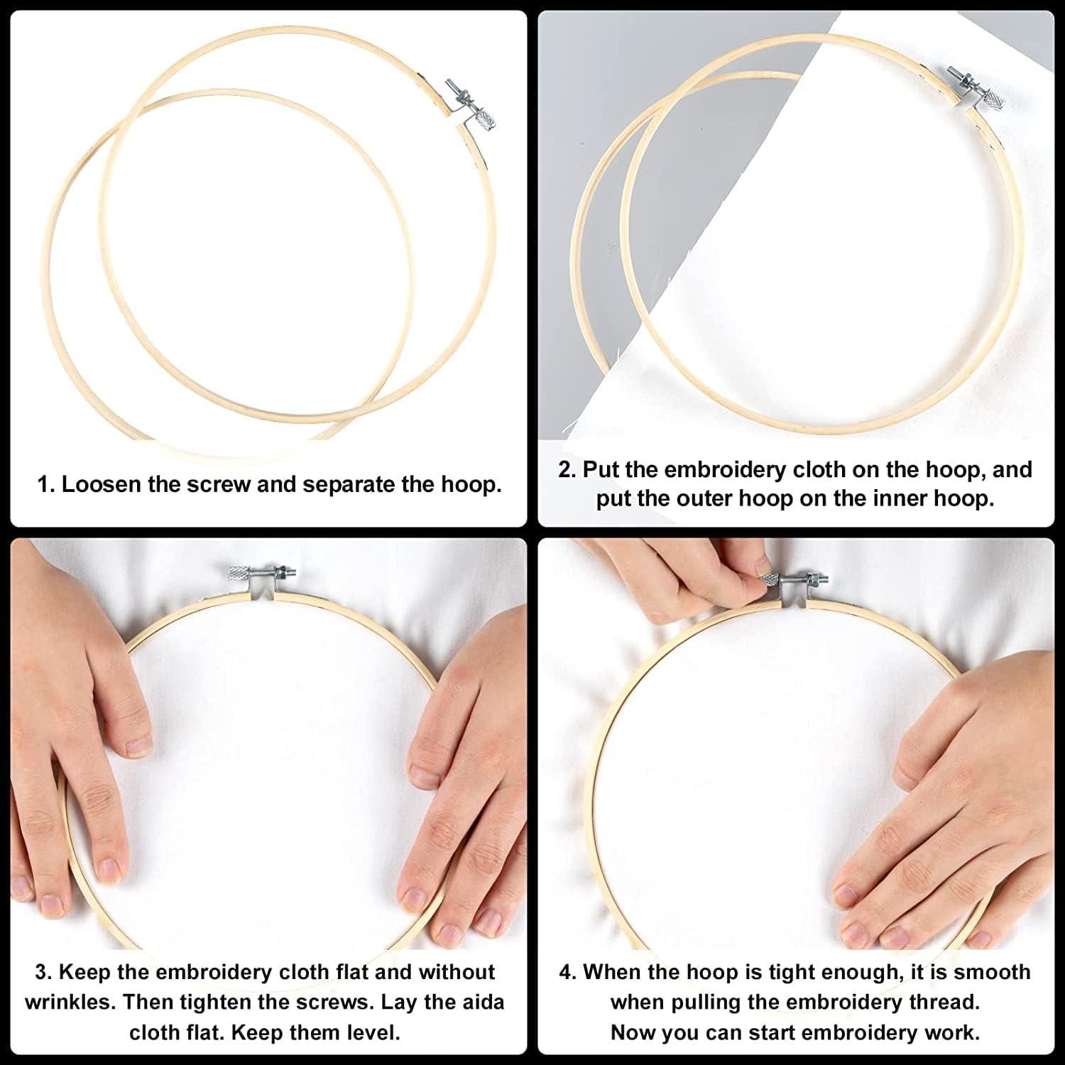 Kit de Bordado Mandala Whaline para Principiantes 4 Piezas