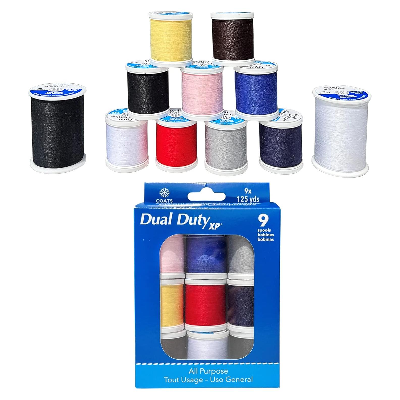 Hilos Dual Duty XP Coats & Clark 9 bobinas 125 yardas poliéster