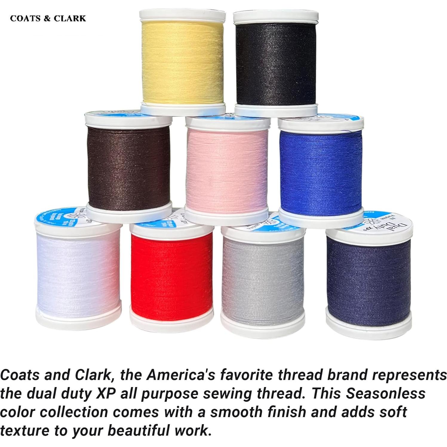 Hilos Dual Duty XP Coats & Clark 9 bobinas 125 yardas poliéster