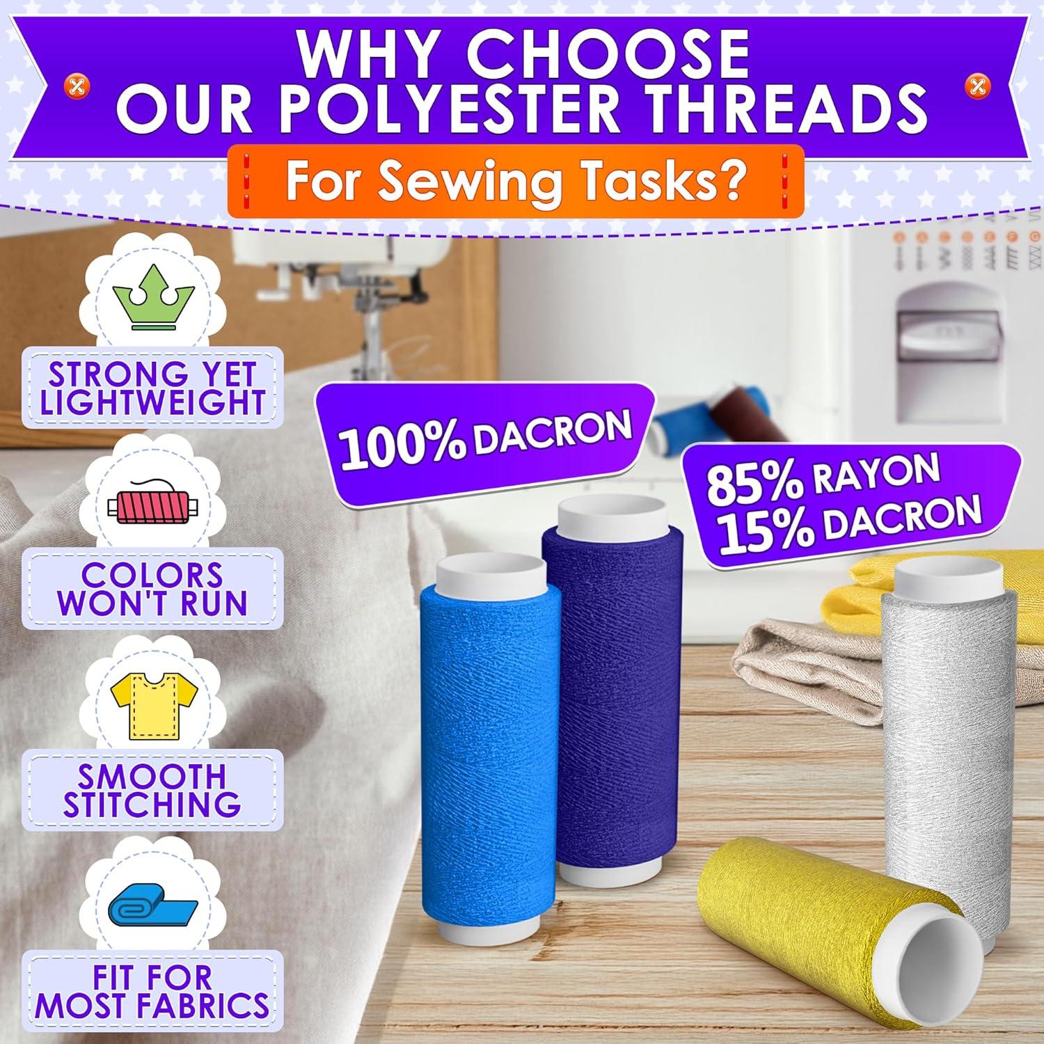 Juego de Hilos de Coser Luxbon - 39 Colores 128 Metros