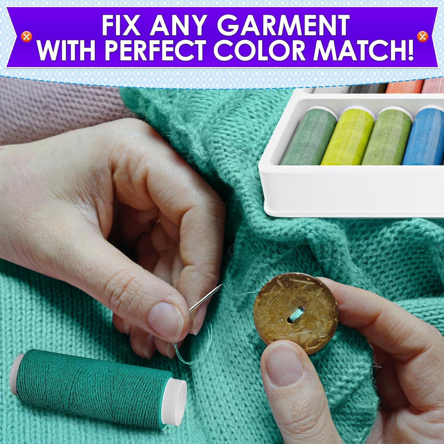 Juego de Hilos de Coser Luxbon - 39 Colores 128 Metros