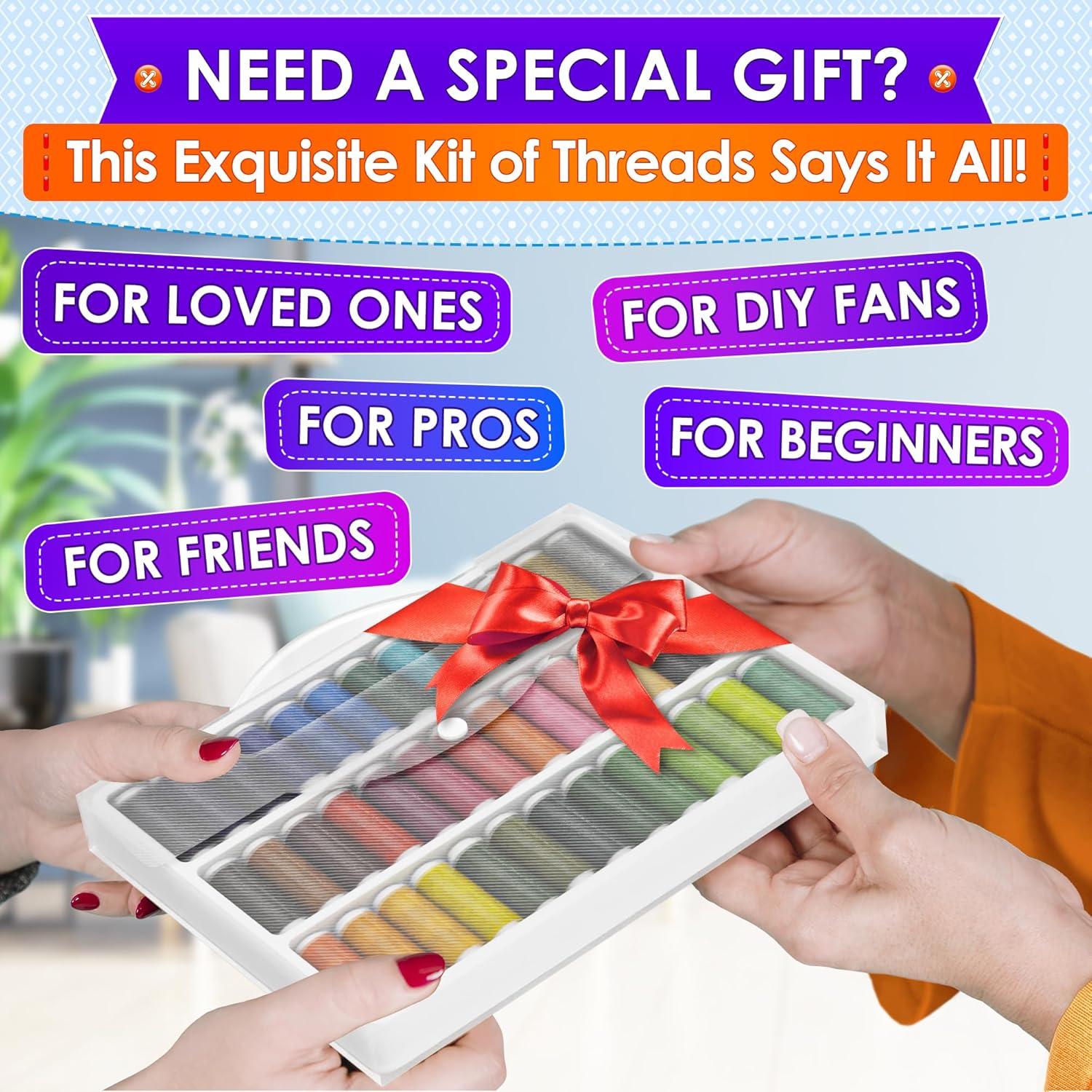 Juego de Hilos de Coser Luxbon - 39 Colores 128 Metros