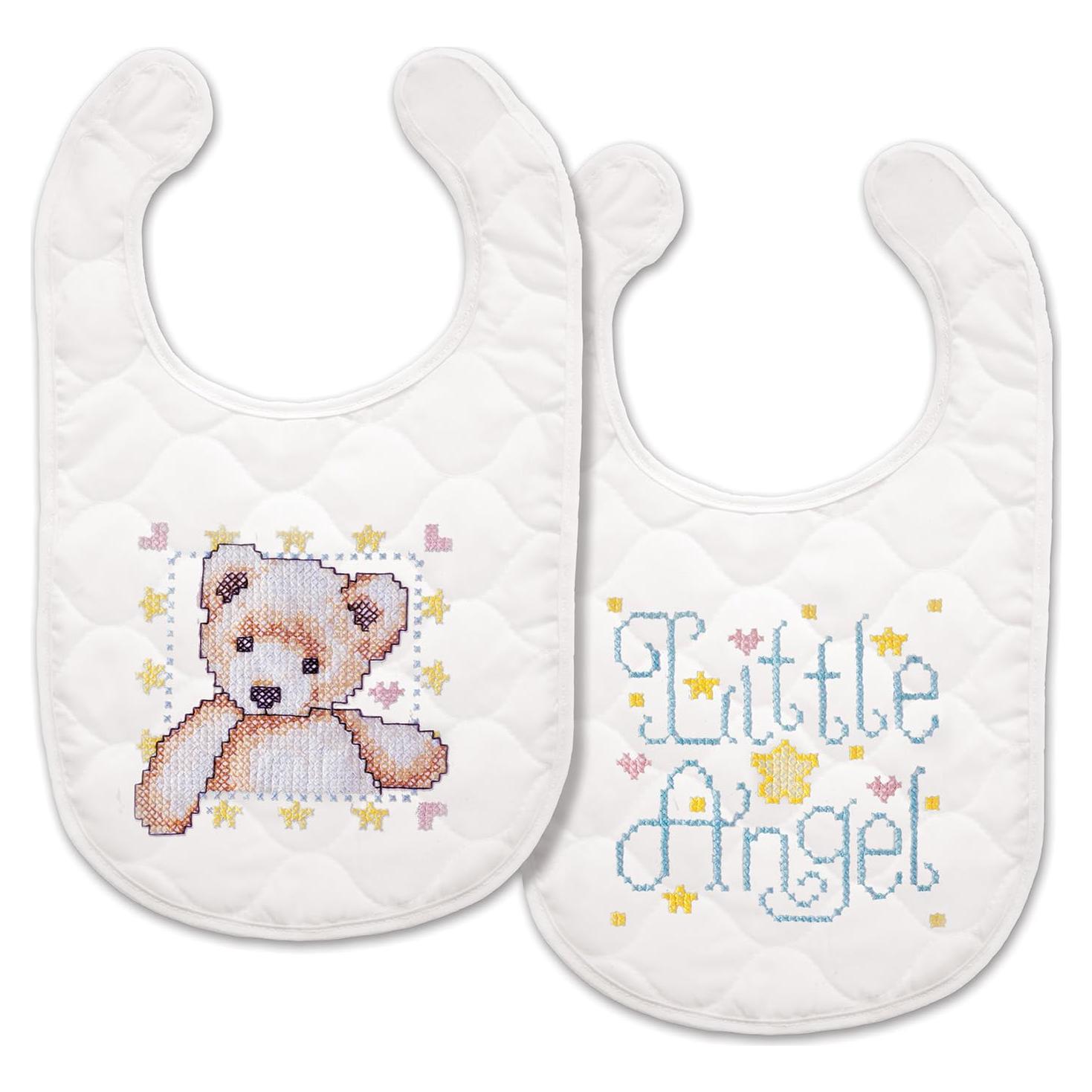 Kit de Baberos Acolchados Tobin T21708 para Bordado, Set de 2