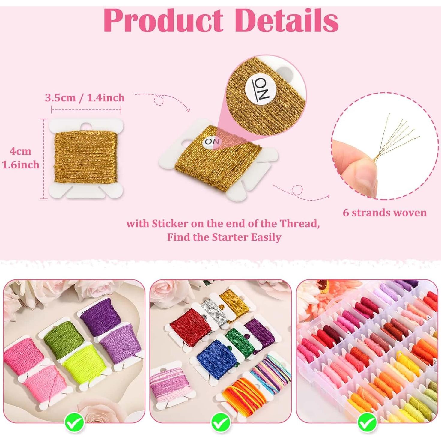 Kit de Fabricación de Pulseras PAXCOO 110 Madejas Hilo 830 Cuentas