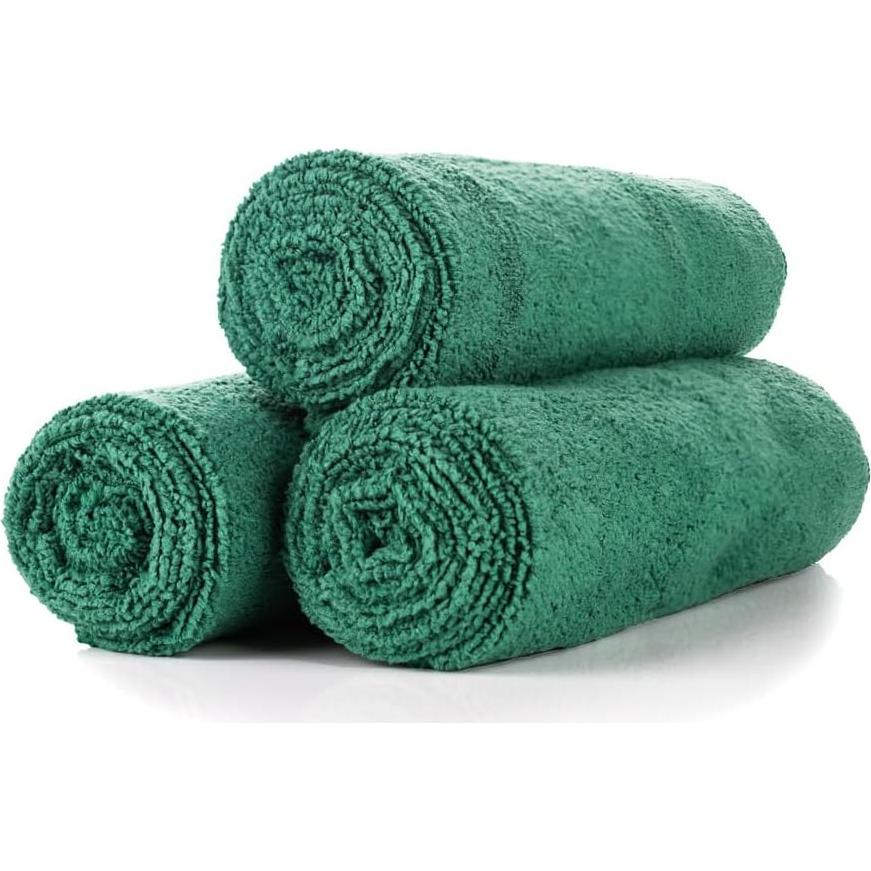 Toalla de Microfibra Premium La Compañía de Trapos 40.6x68.6cm Verde Oscuro (Paquete de 3)