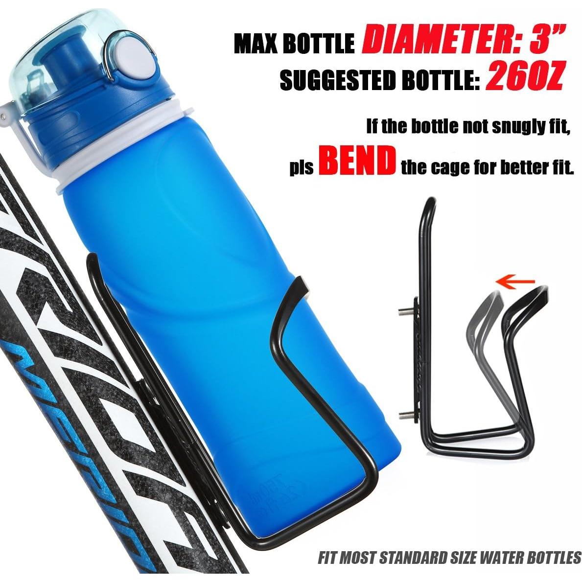 Soportes para Botellas de Agua USHAKE de Aluminio - Paquete de 2