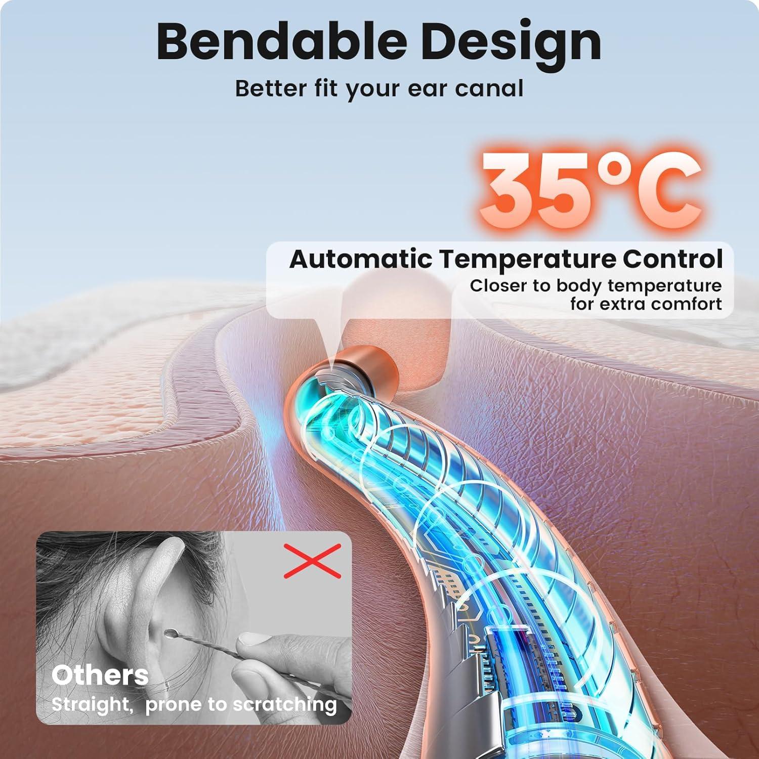 Limpiador de Cerumen Inalámbrico Heifeng R37R con Cámara 1080P