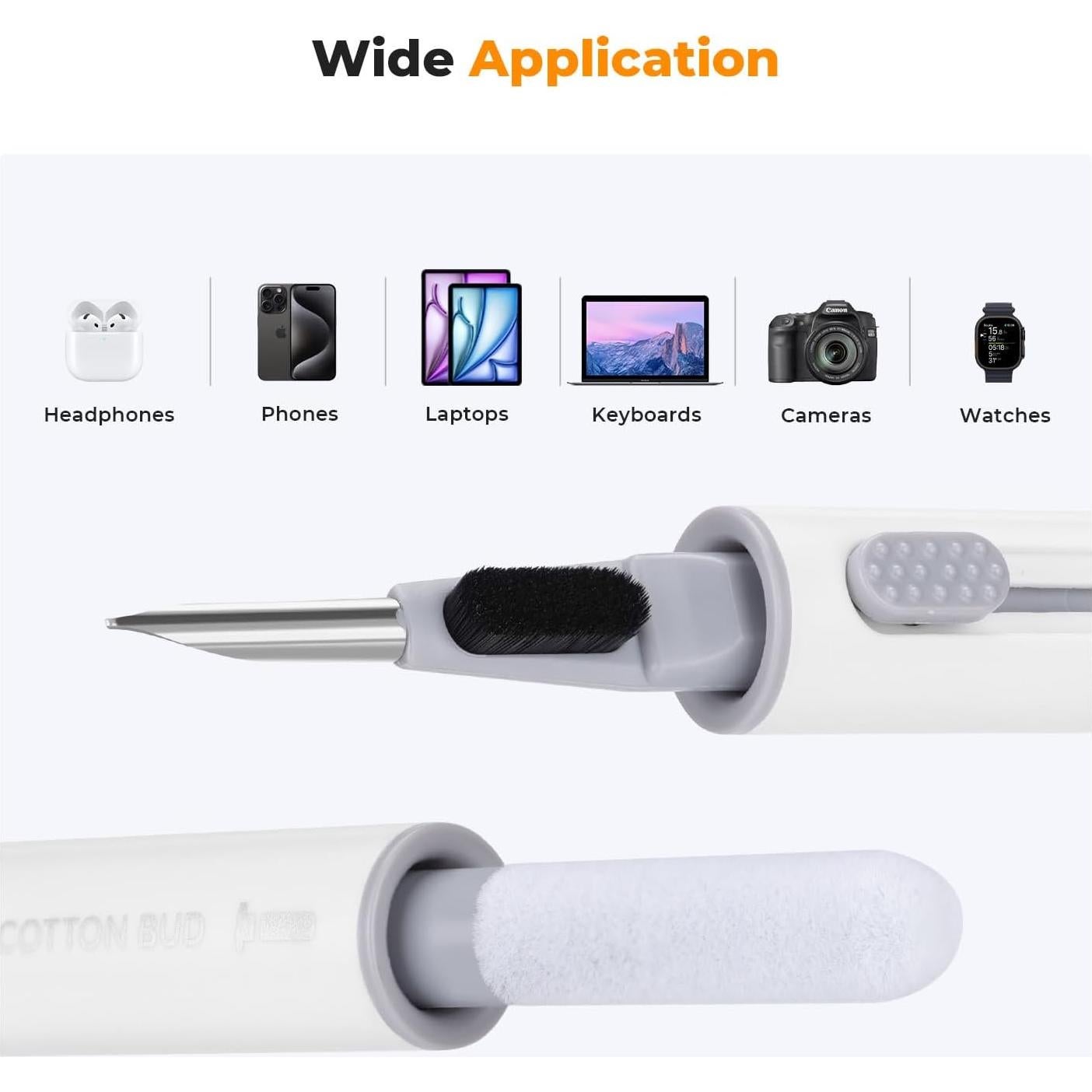 Kit de Limpieza K&F Concept para AirPods Pro 1 2 3 - 8 Herramientas