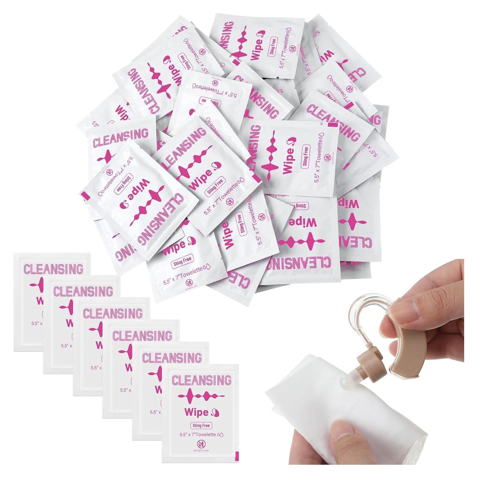 Toallitas de limpieza Timgle 200 unidades para audífonos