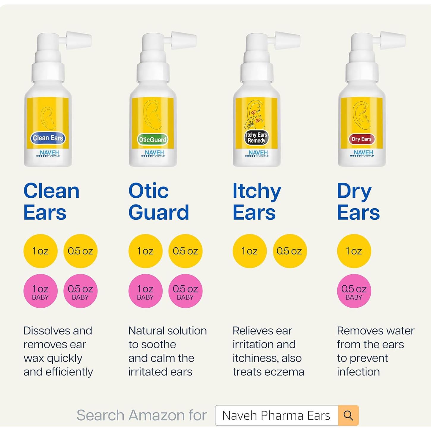 NAVEH PHARMA Gotas Spray para Oídos Naturales 14.79 ml