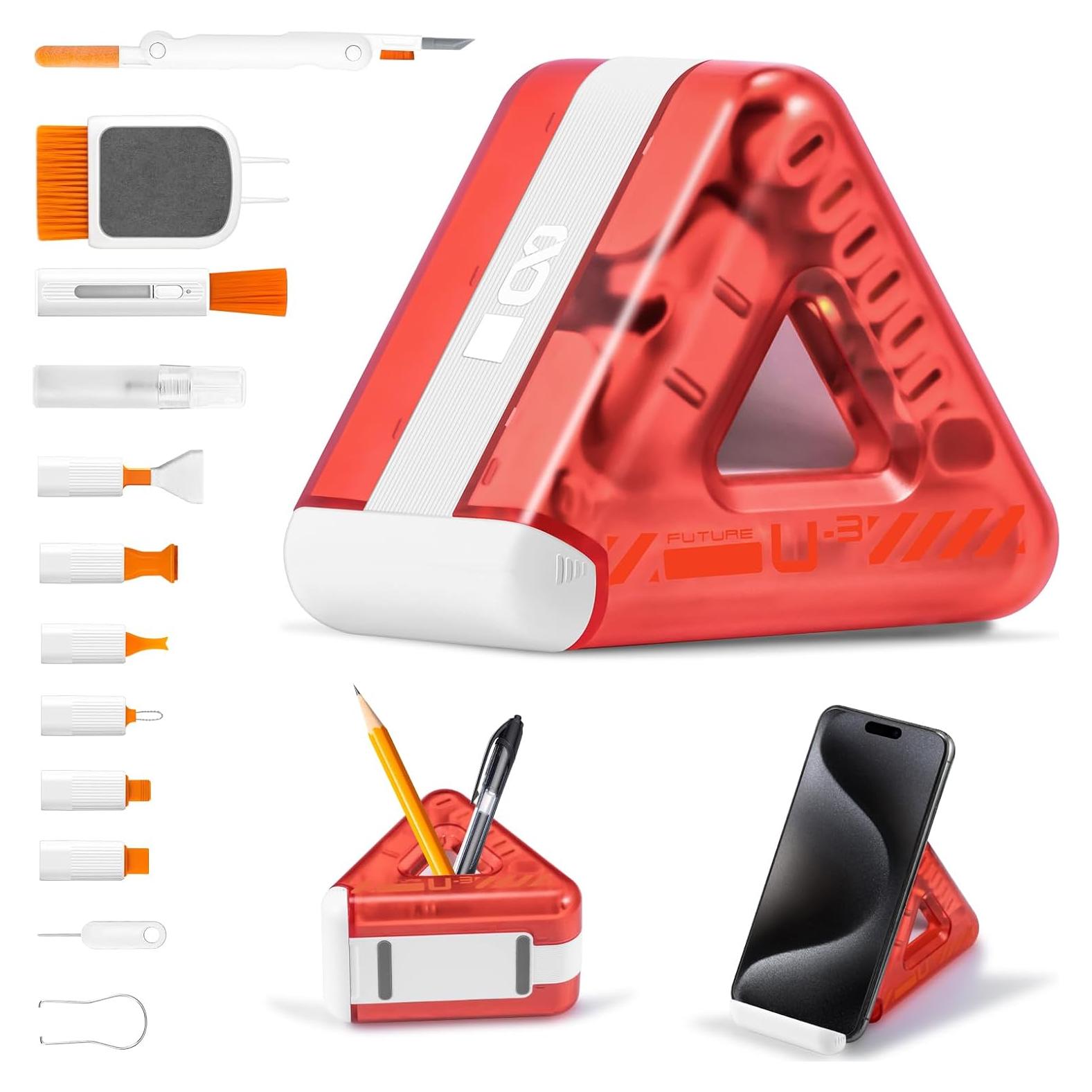 Cepillo de Limpieza Multifuncional 9 en 1 Genérico Rojo