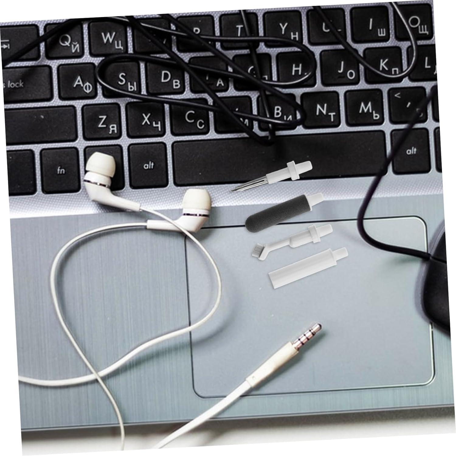 Kit de limpieza para auriculares POPETPOP con estuche blanco