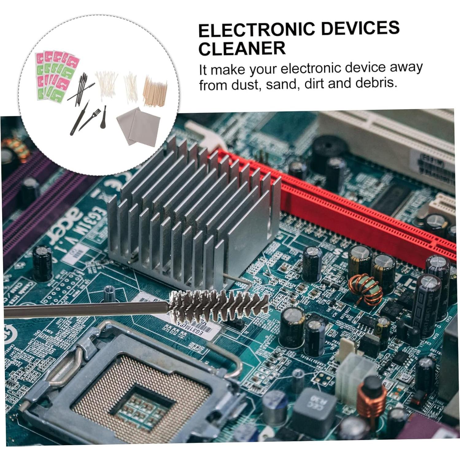 Kit de limpieza para auriculares SEWACC - 10 palitos y cepillo