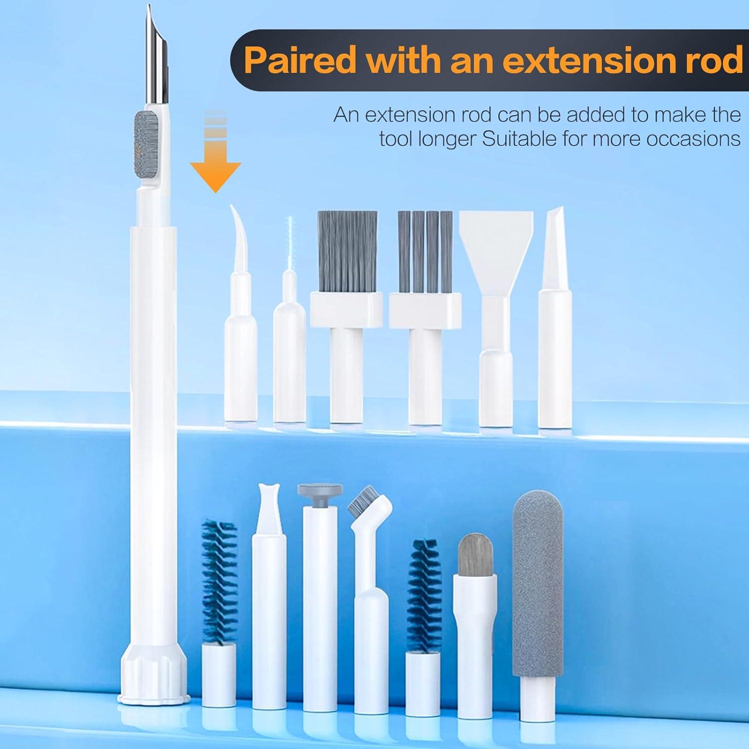 Kit de limpieza 34 en 1 Sunoyar para iPhone y laptop blanco