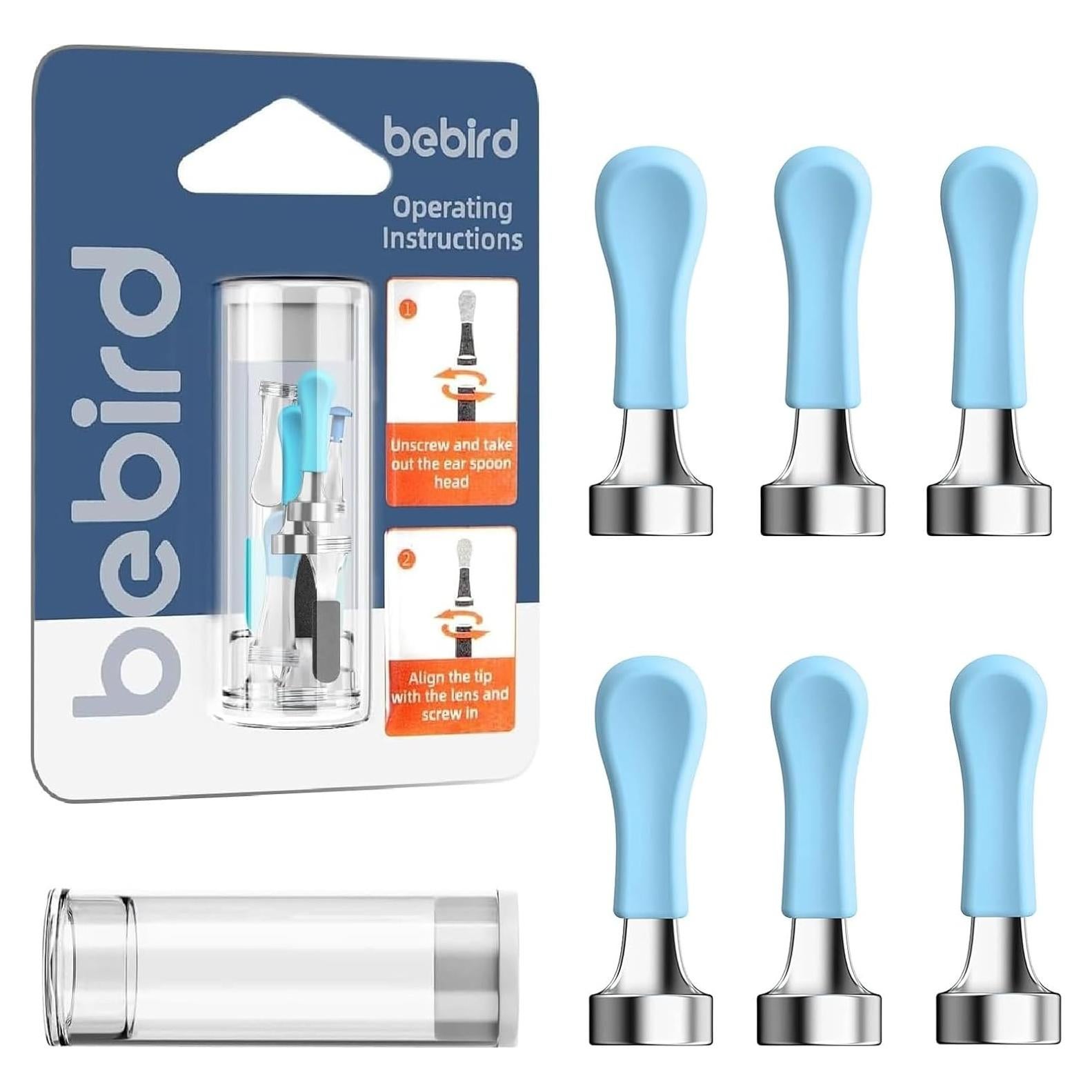 Consejos de Reemplazo Bebird para Limpiador de Oídos 6 Piezas