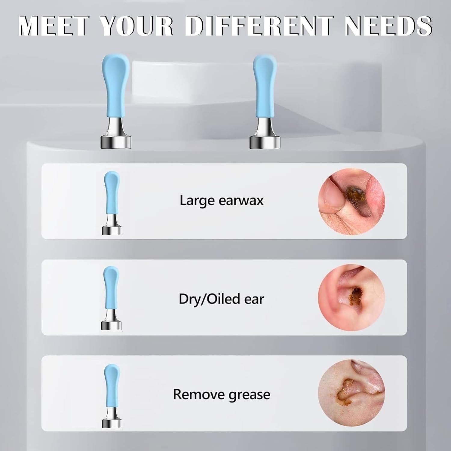 Consejos de Reemplazo Bebird para Limpiador de Oídos 6 Piezas