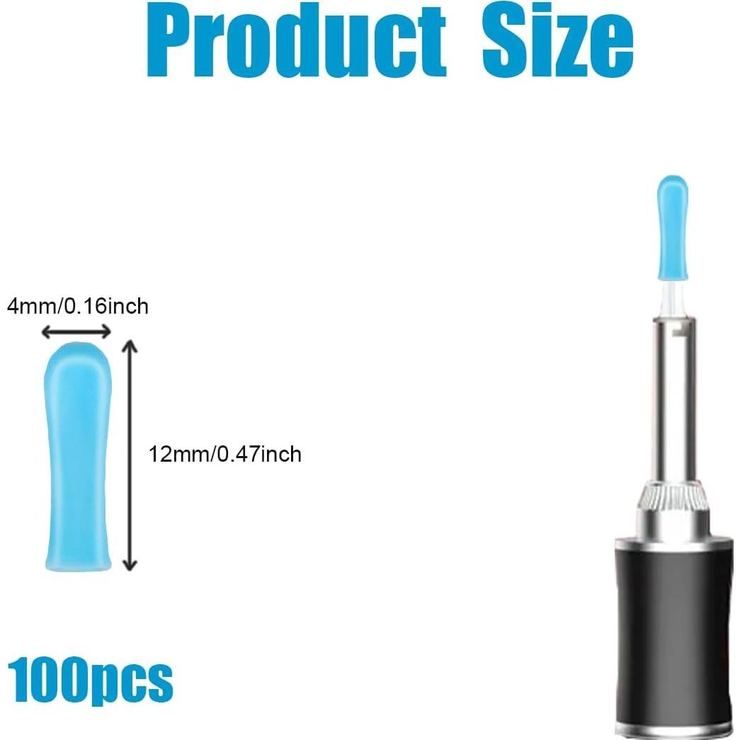 100 Piezas Consejos de Silicona para Limpiar Oídos Angelise