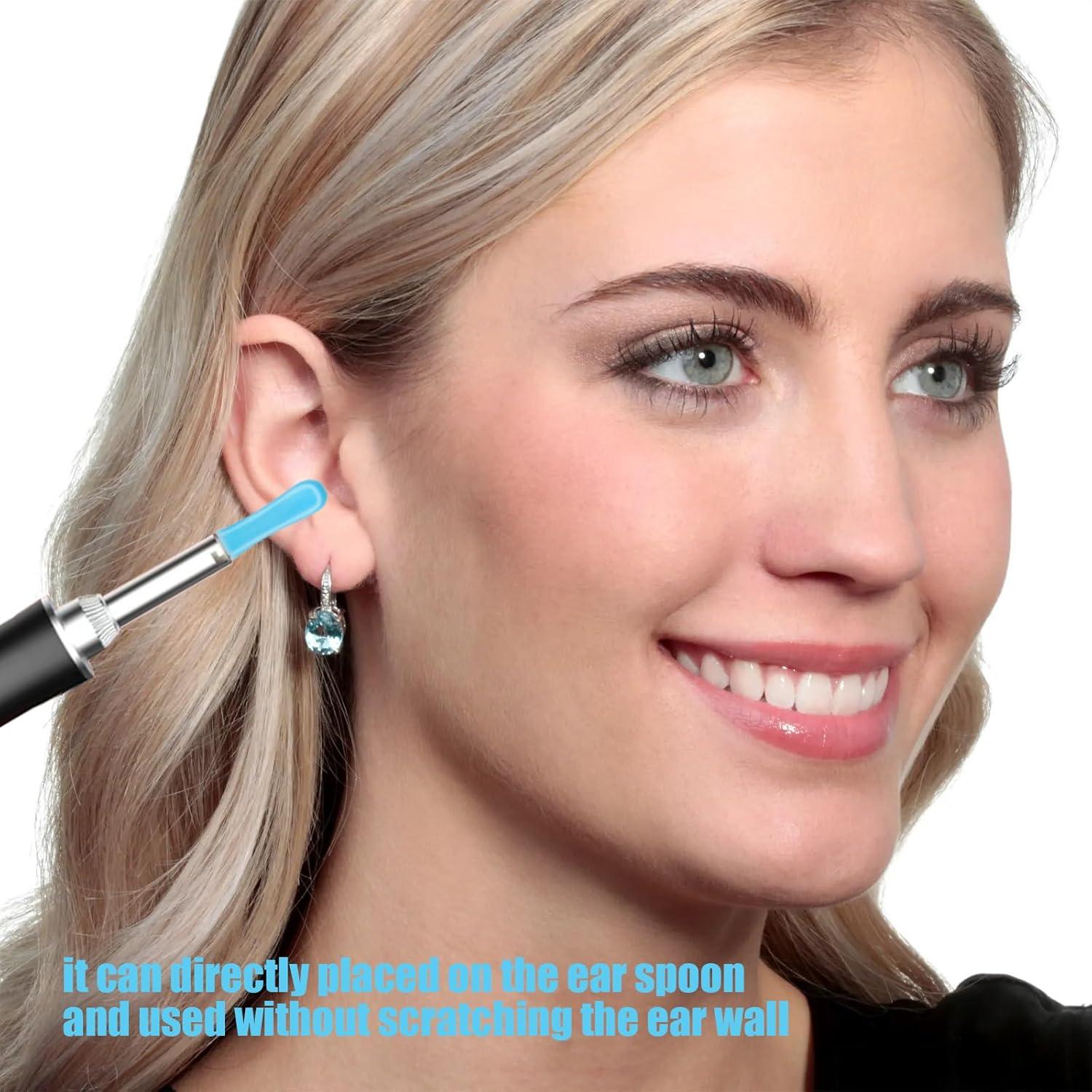 100 Piezas Consejos de Silicona para Limpiar Oídos Angelise