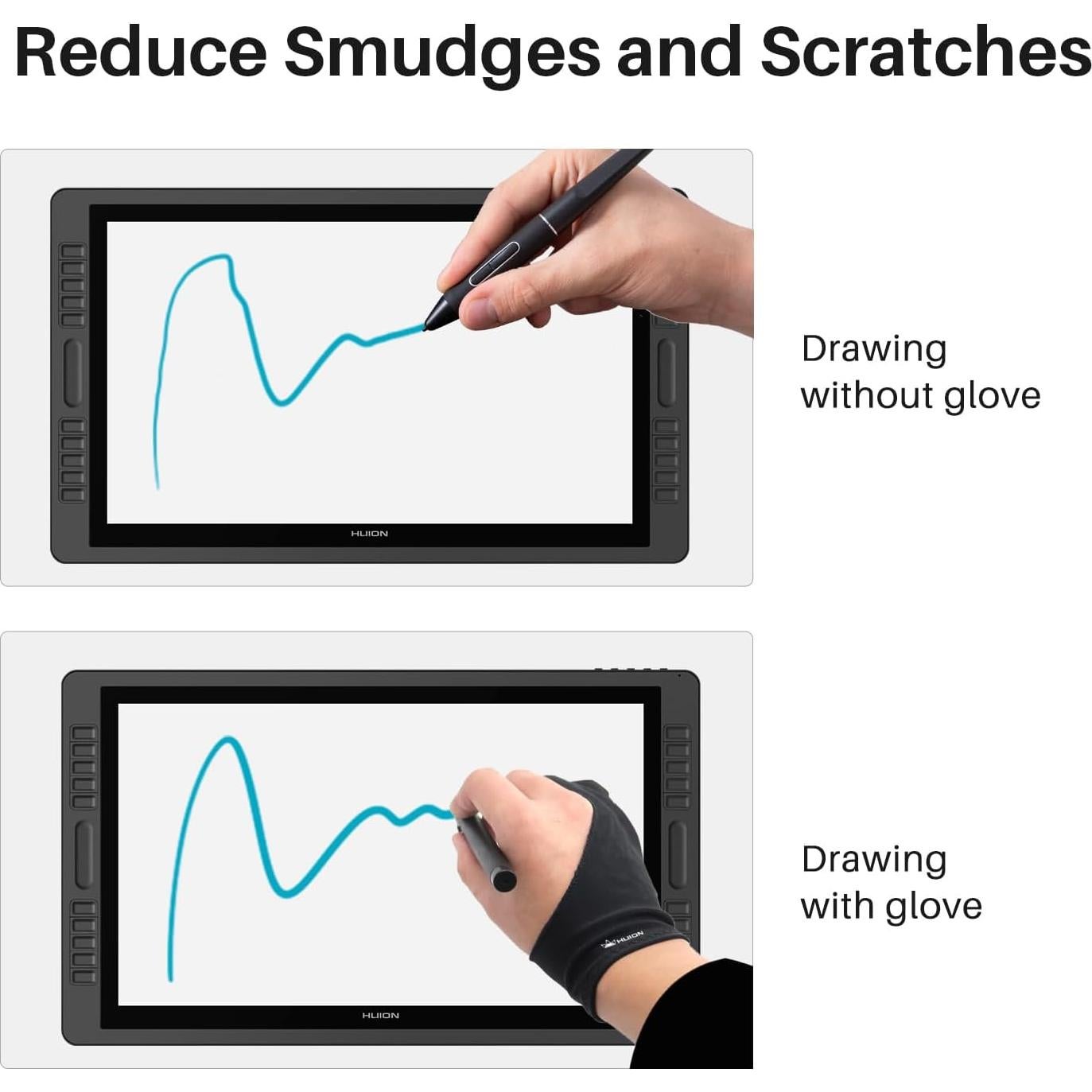 Guante de Rechazo de Palma Huion Mediano para Dibujo