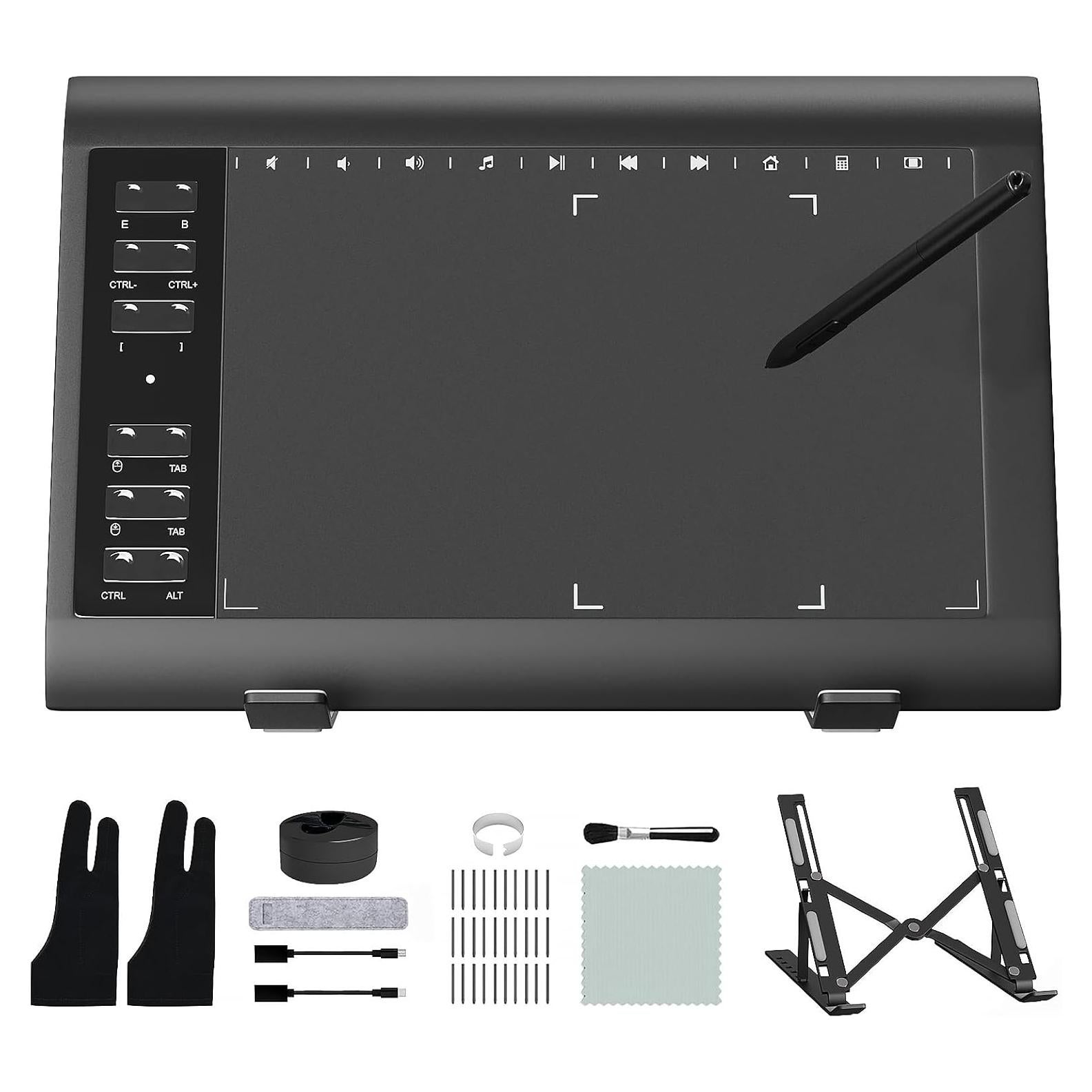 Tableta de Dibujo Gráfico ienRon IES1060 25.4x15.88 cm 8192 Niveles