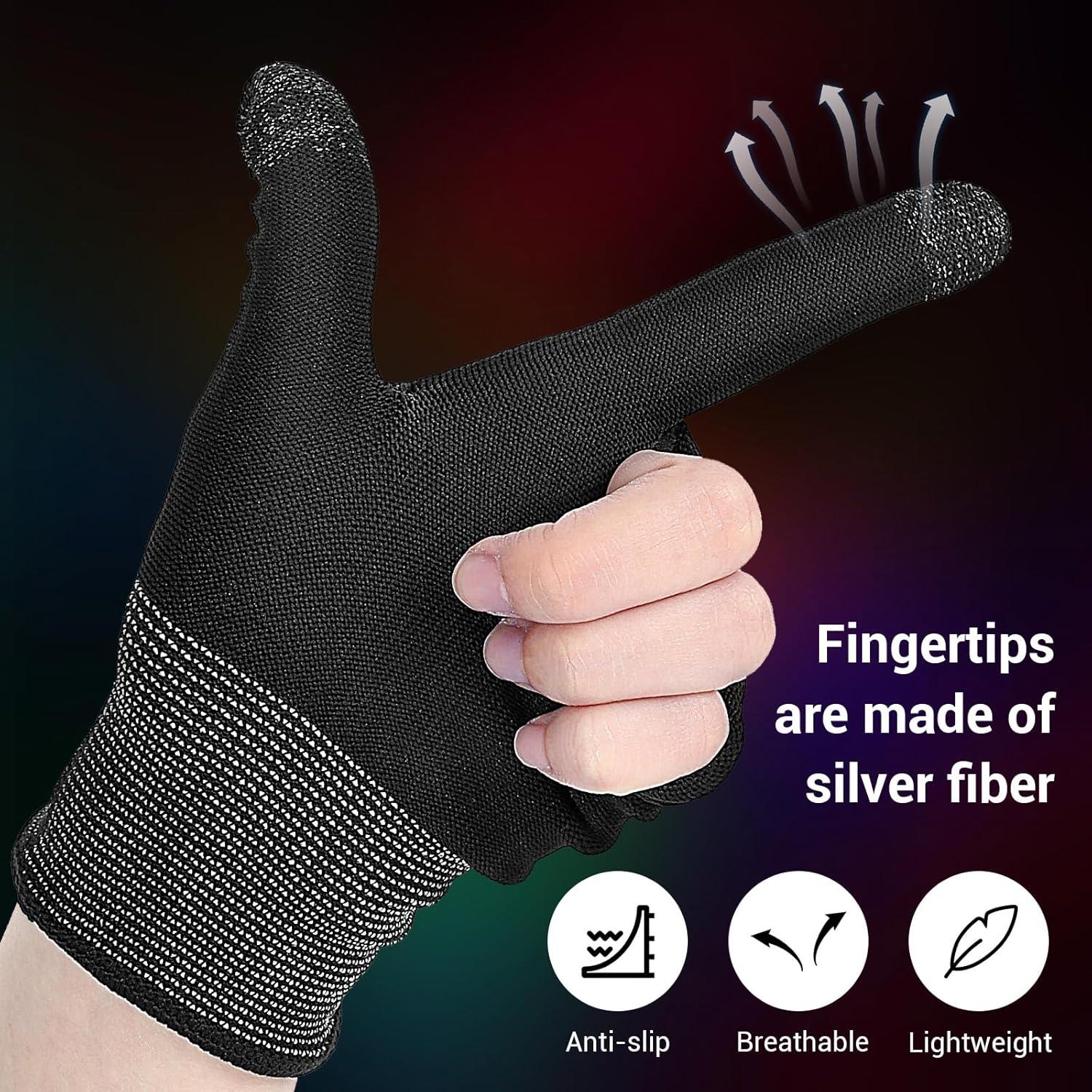 Guantes de Juego Móvil Ptwola Ultra-Finos Táctiles Antisudor